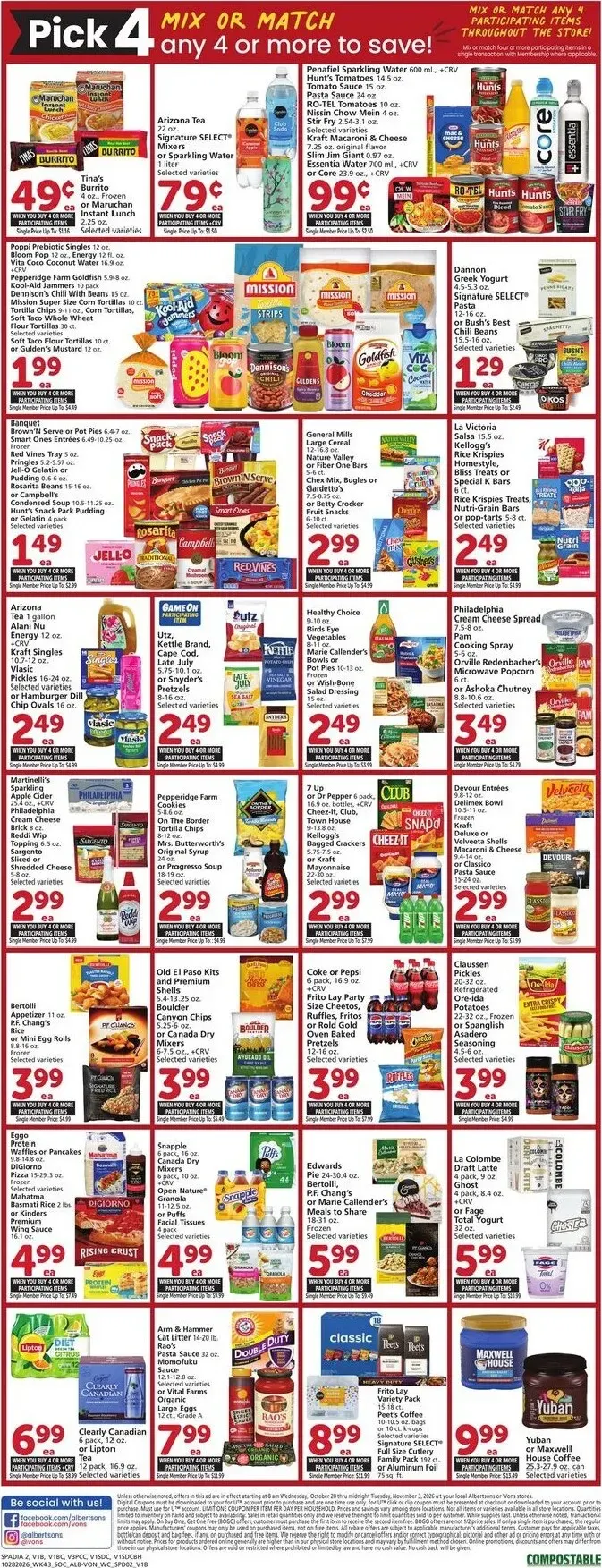 Weekly ad Albertsons Vons - Happy Halloween Deals from October 28 to November 3 2026 - Page 3