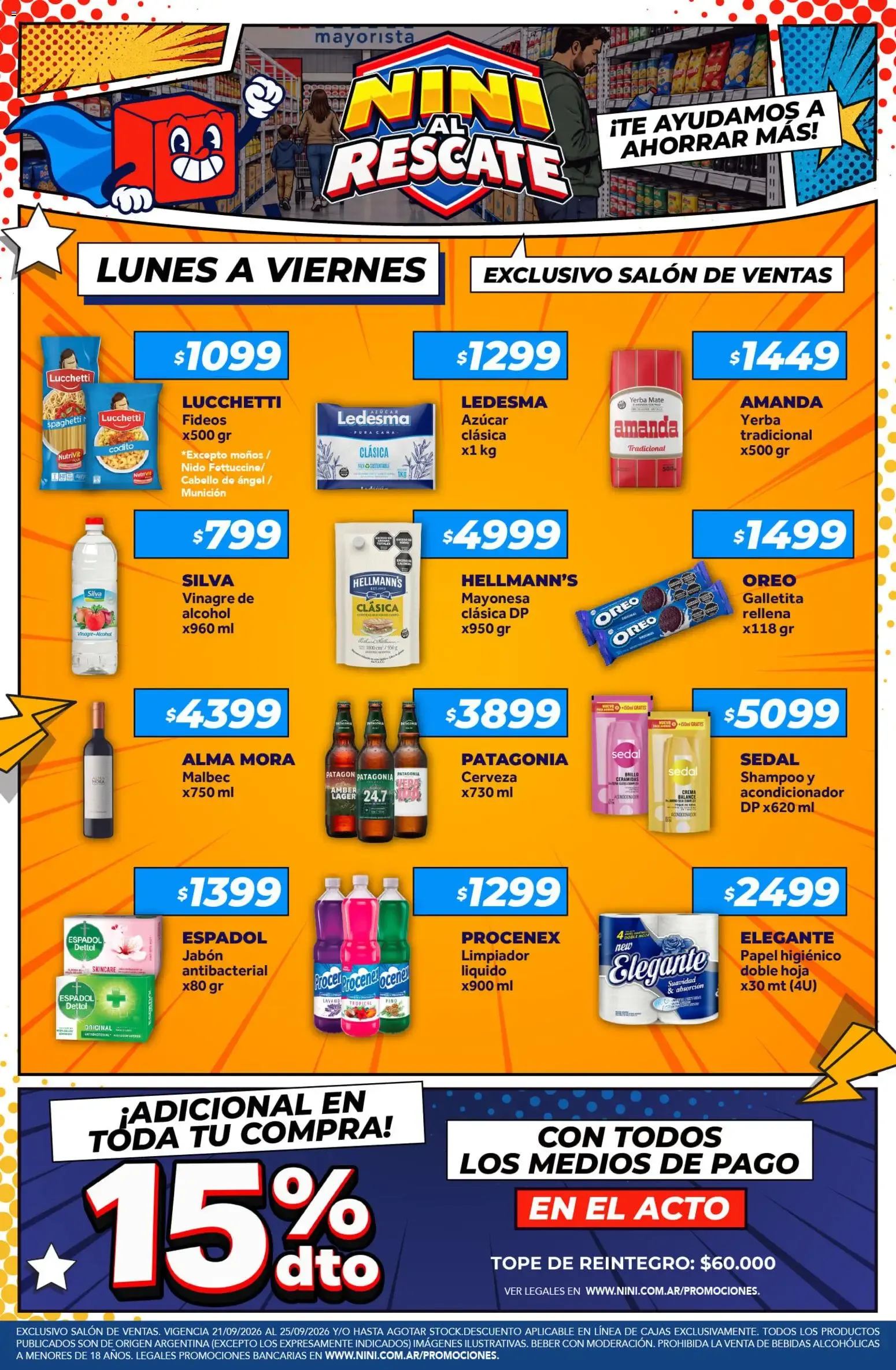 Ofertas de NINI Mayorista catálogo del 21/09/2026 - 25/09/2026 21 de septiembre al 25 de septiembre 2026 - Página 1 del catálogo
