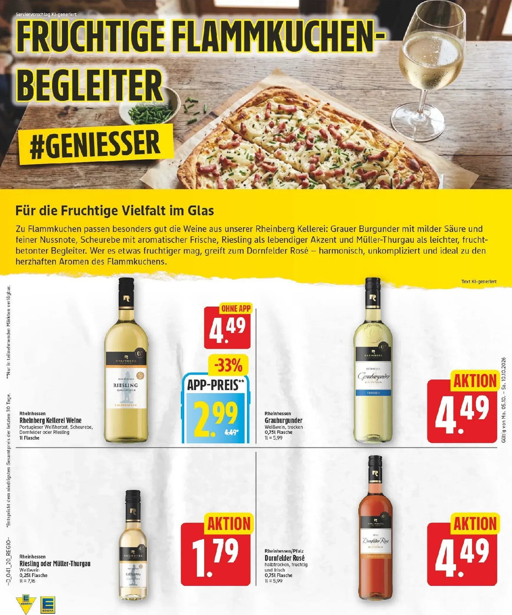 Edeka Prospekt nächste Woche – von Montag 05.10.2026 bis Samstag 10.10.2026 von 5. Oktober bis 10. Oktober 2026 - Prospekt seite 20