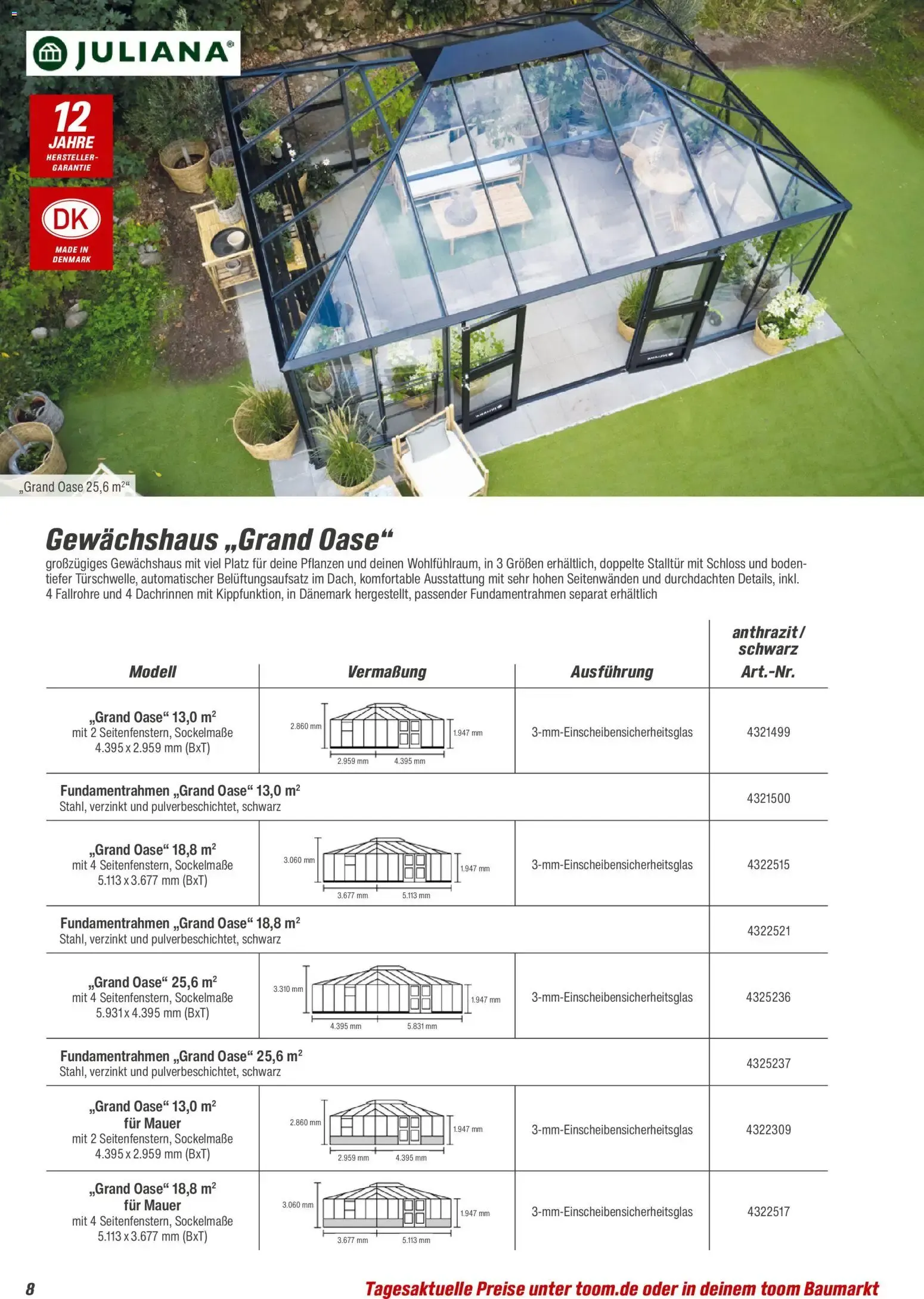 Toom Baumarkt Gewächshäuser & Anzucht 2026 (ab 01.01.2026) zum Blättern von 1. Januar bis 31. Dezember 2026 - Prospekt seite 8