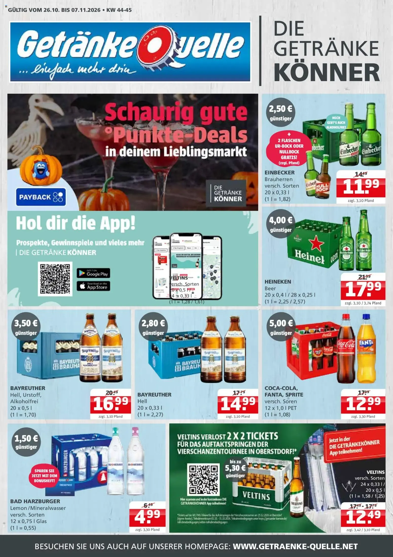 Getränke Quelle Prospekt vom 26.10.2026 – Angebote online