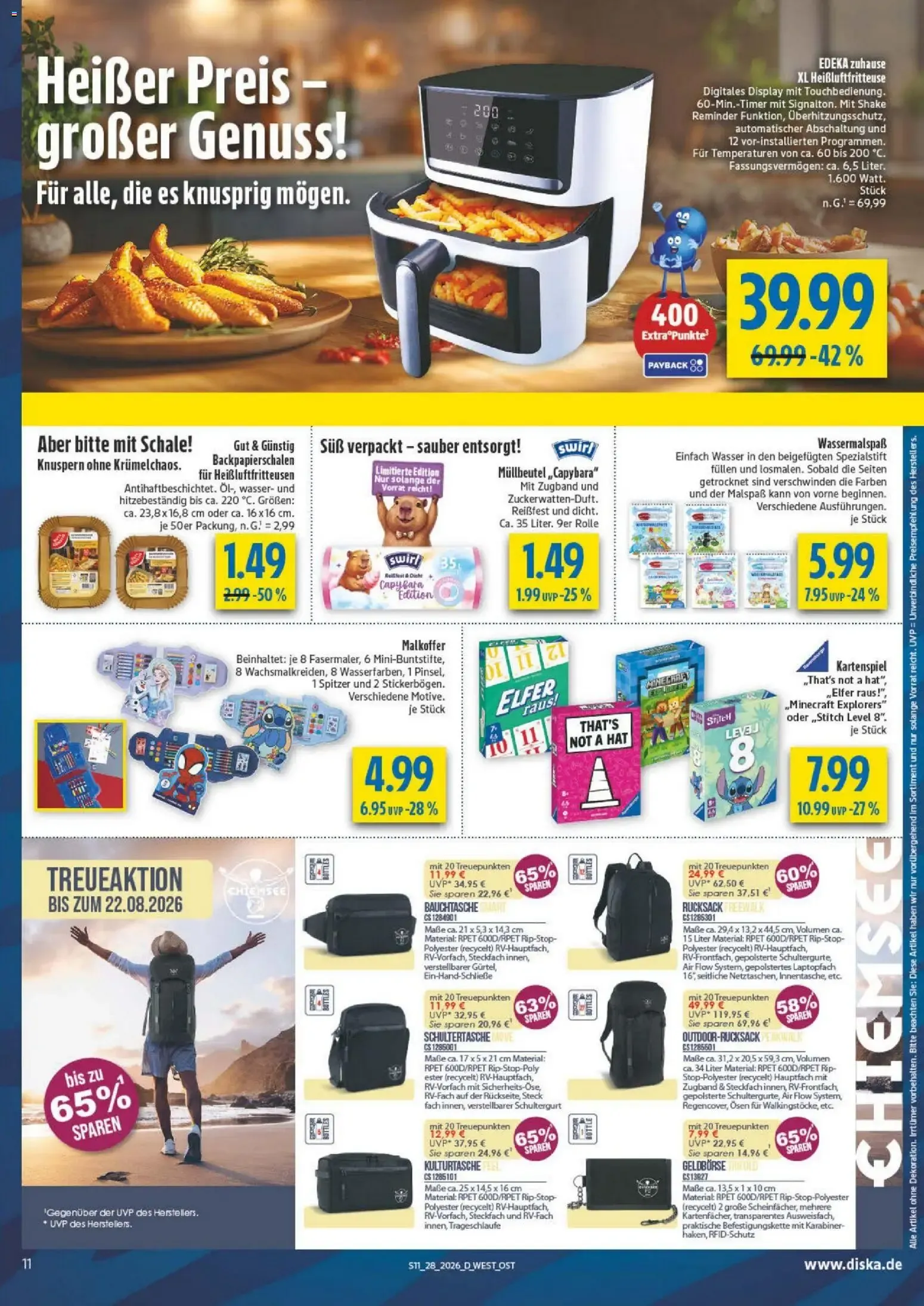 Diska – 1.700 artículos con precio reducido von 6. Juli bis 11. Juli 2026 - Prospekt seite 15