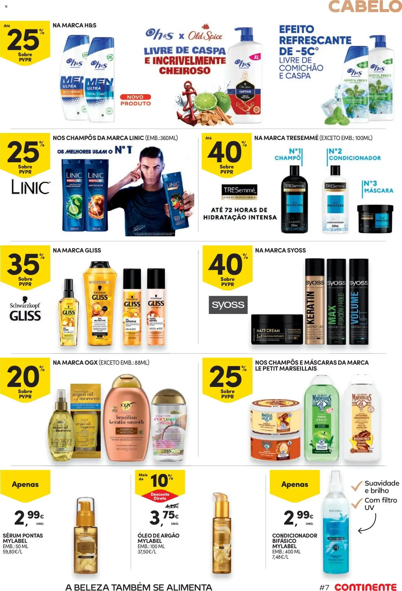 Folheto Continente Beleza Receita perfeita para um cuidado total » de 18/08/2026 - 30/08/2026 de 18 de agosto até 30 de agosto 2026 - Pagina 7