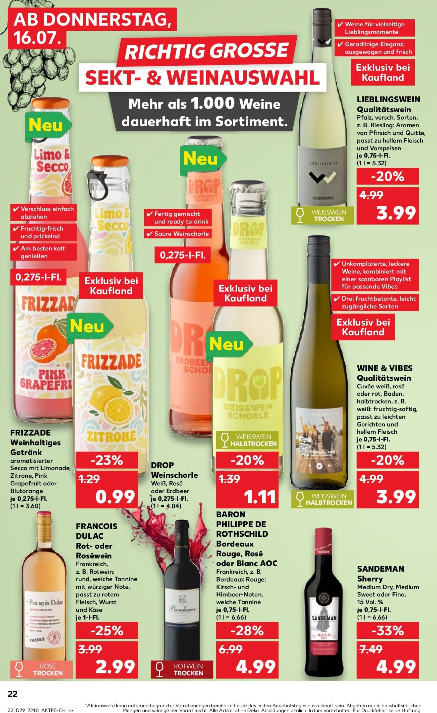 Kaufland Prospekt nächste Woche – von Donnerstag 16.07.2026 bis Mittwoch 22.07.2026 von 16. Juli bis 22. Juli 2026 - Prospekt seite 23