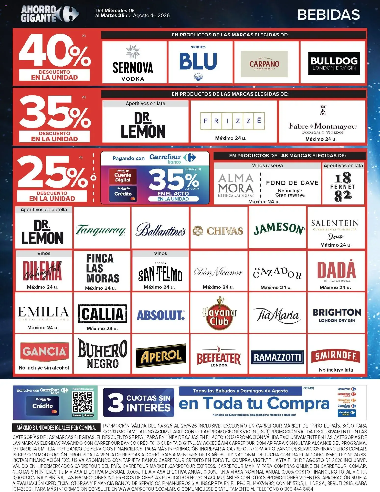 Ofertas de Carrefour Ahorro Gigante: Ofertas Hiper y Market 19 de agosto al 25 de agosto 2026 - Página 45 del catálogo