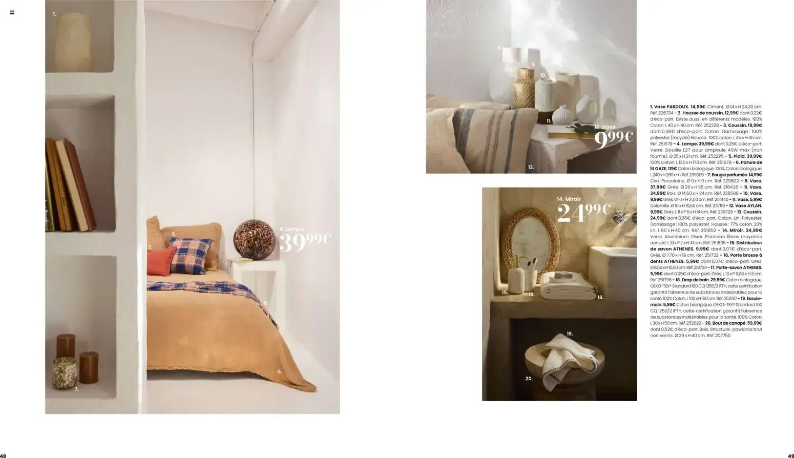 Maisons du Monde - Itinéraire Estival Collection Printemps - Été 2026 du 16 février au 1 septembre 2026 - Catalogue page 25