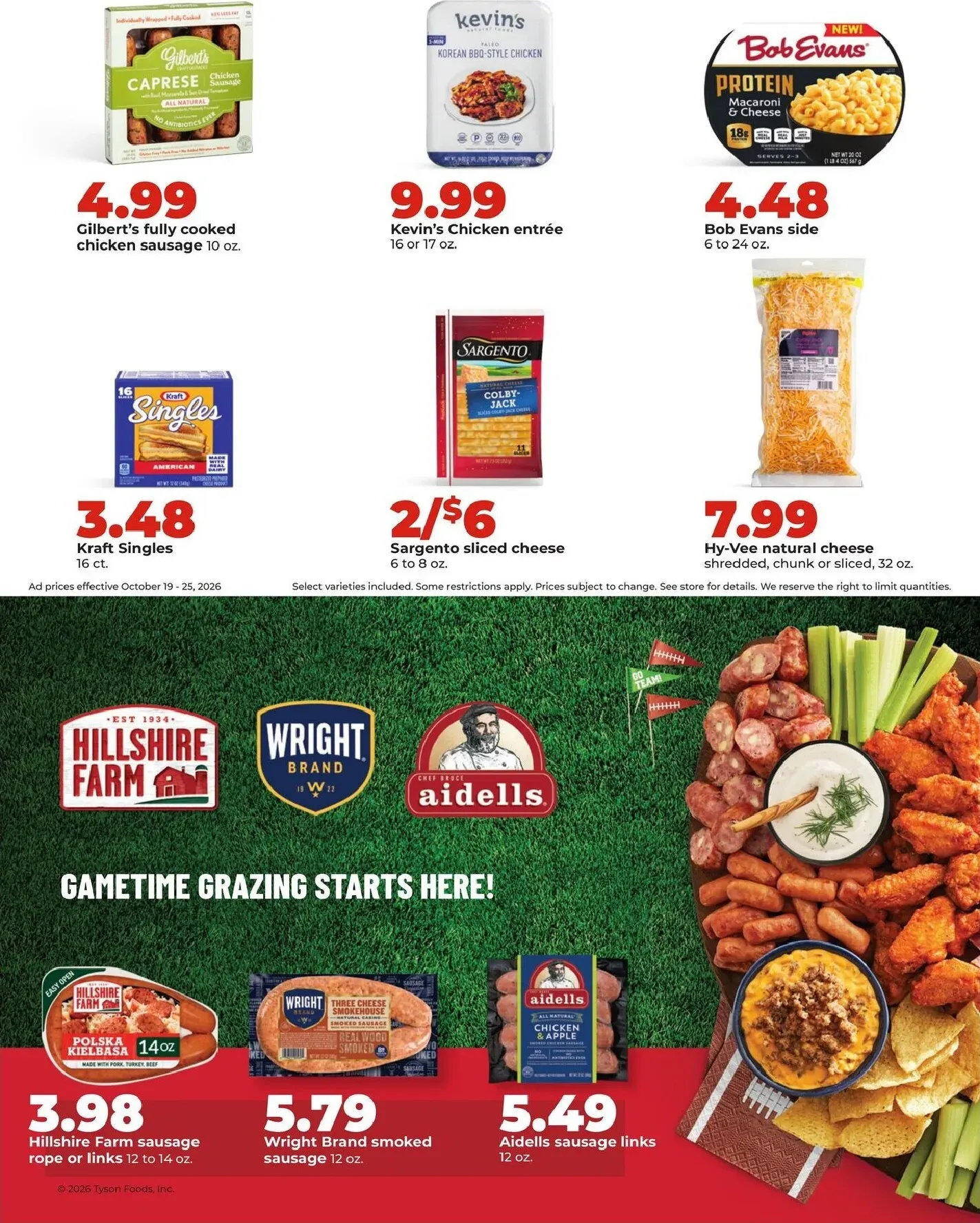 Weekly promotion Current Hy Vee leaflet valid from Monday 10/19/2026 to Sunday 10/25/2026 spanning from October 19 to October 25 2026 - Page 12 for Catalogue 365