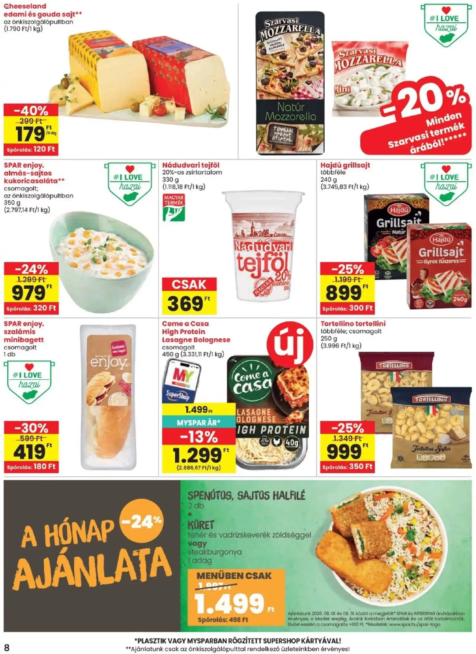 Katalógus Spar akciós újság - 2026.08.06.-tól augusztus 6.-tól augusztus 12.-ig 2026. - Oldal 8