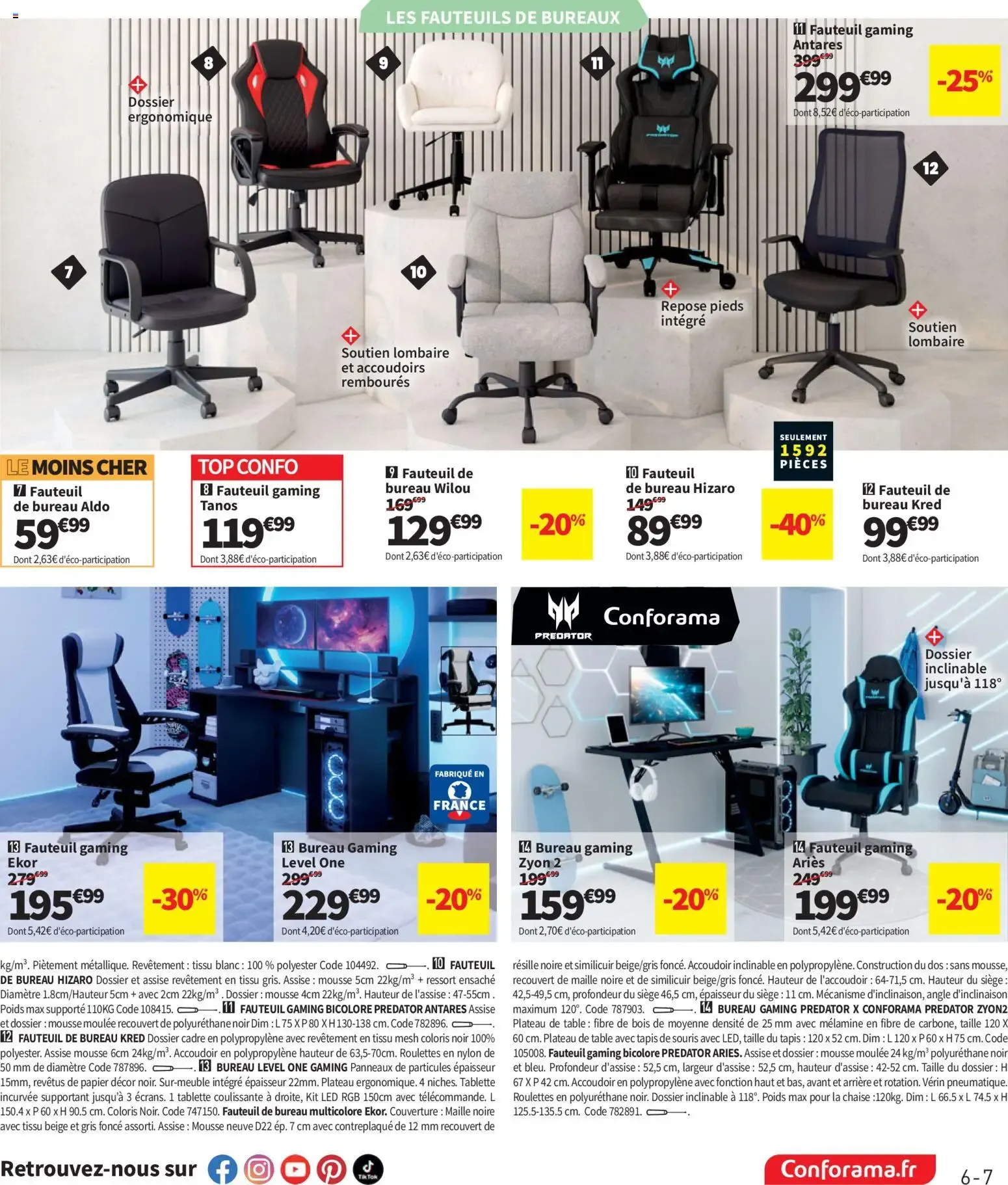 Conforama - Rentrée à Prix Coûtant du 21 juillet au 24 août 2026 - Catalogue page 7