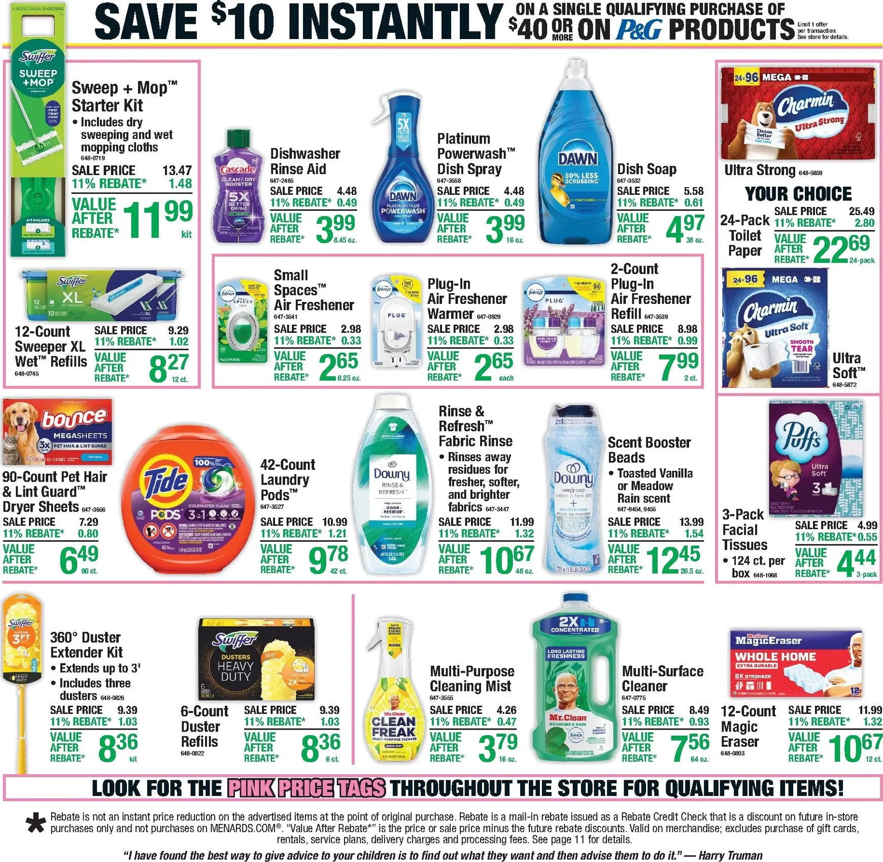 Weekly promotion Menards: 11% Rebate & Fall Decor spanning from August 20 to August 30 2026 - Page 2 for Catalogue 365