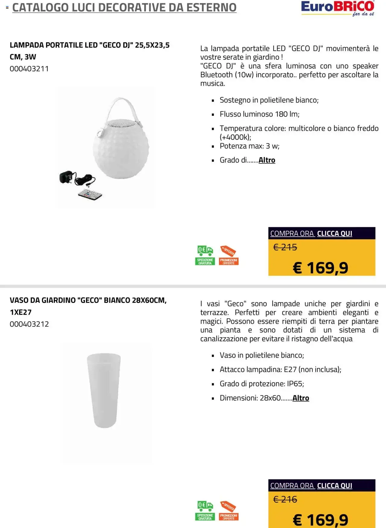 Eurobrico - Catalogo Luci Decorative da Esterno da 1 gennaio a 31 dicembre di 2025 - Pagina del volantino 6