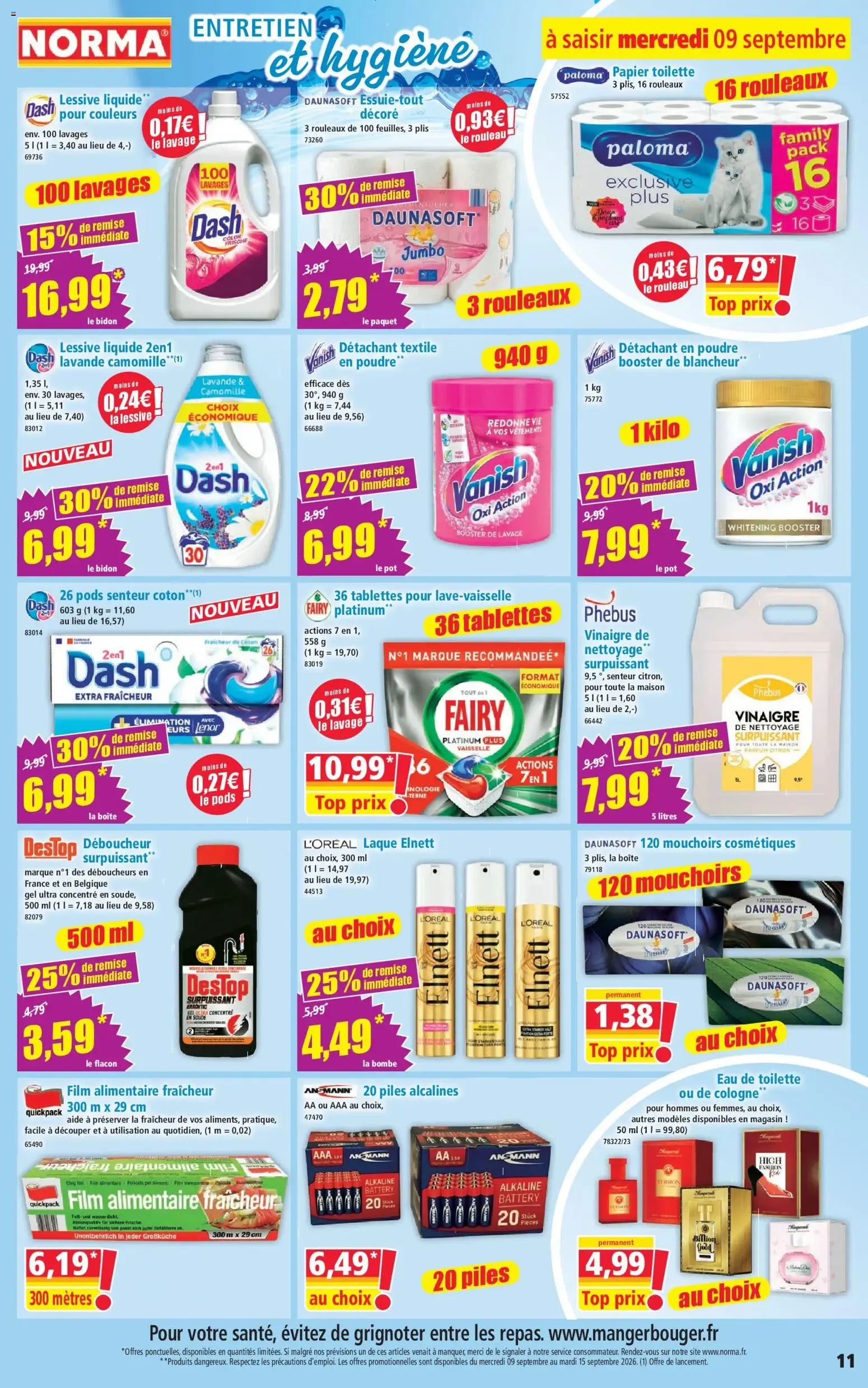 Norma catalogue à partir du 09/09/2026 - promo en ligne du 9 septembre au 15 septembre 2026 - Catalogue page 11