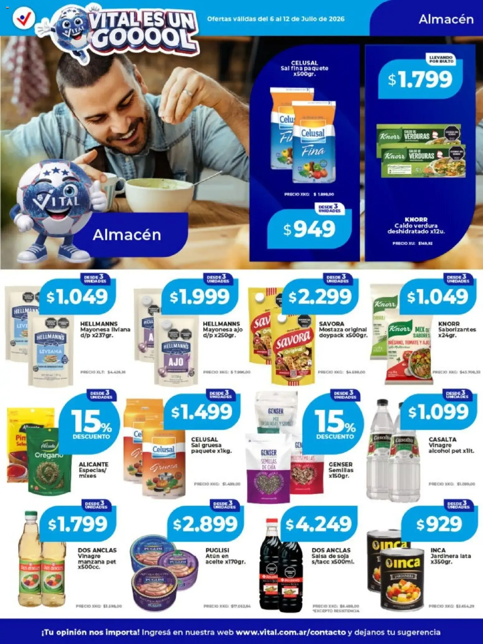 Ofertas de Vital Supermayorista - Ofertas de la Semana 6 de julio al 12 de julio 2026 - Página 12 del catálogo