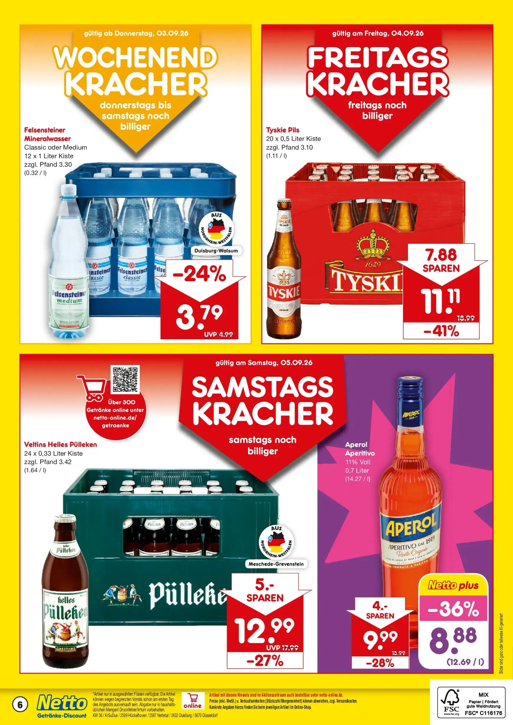 Netto Marken Discount - Hückelhoven-Baal, Nettetal, Duisburg, Düsseldorf Prospekt – von Montag 31.08.2026 bis Samstag 05.09.2026 von 31. August bis 5. September 2026 - Prospekt seite 6