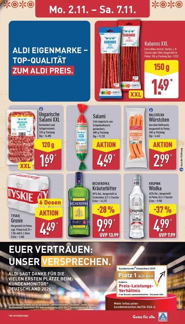 ALDI NORD Prospekt nächste Woche – von Montag 02.11.2026 bis Samstag 07.11.2026 von 2. November bis 7. November 2026 - Prospekt seite 14