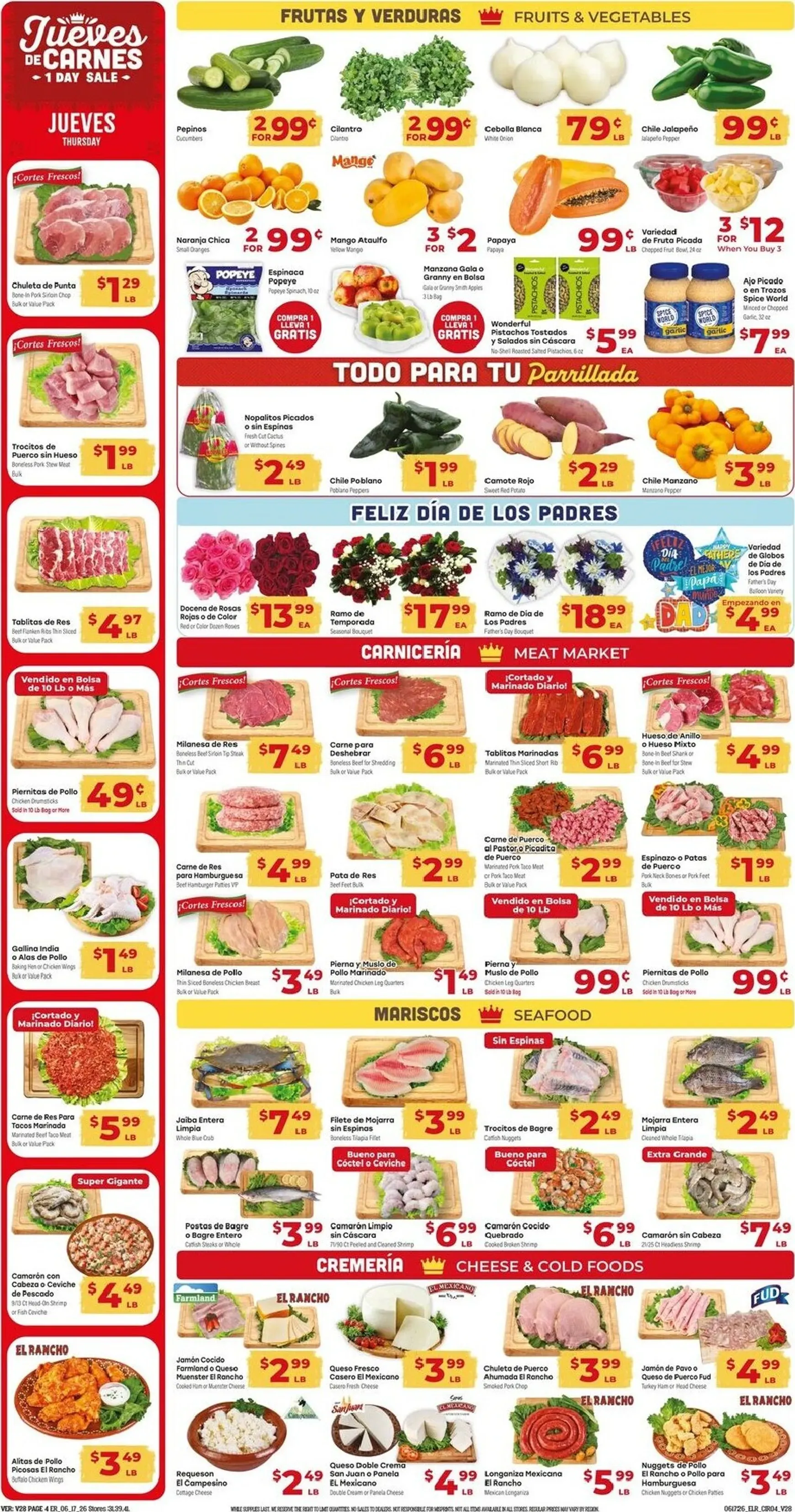 Weekly ad SUPERMERCADO EL RANCHO - Gran Golazo: Celebrando el Día del Padre from June 17 to June 23 2026 - Page 4