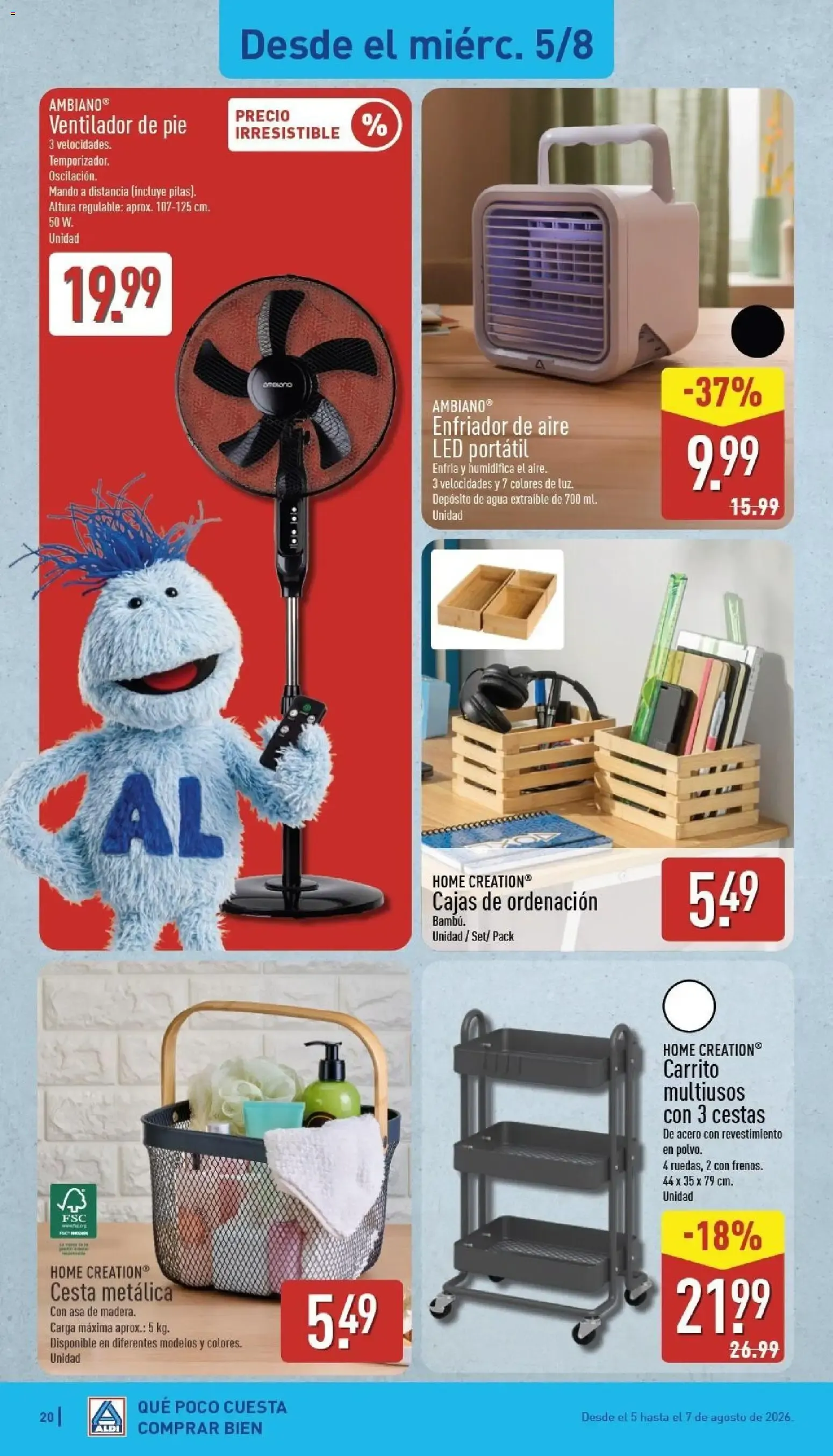Catálogo de Aldi: Frescura a precios para tirarse a la piscina 3 de agosto al 9 de agosto 2026 - Página 20