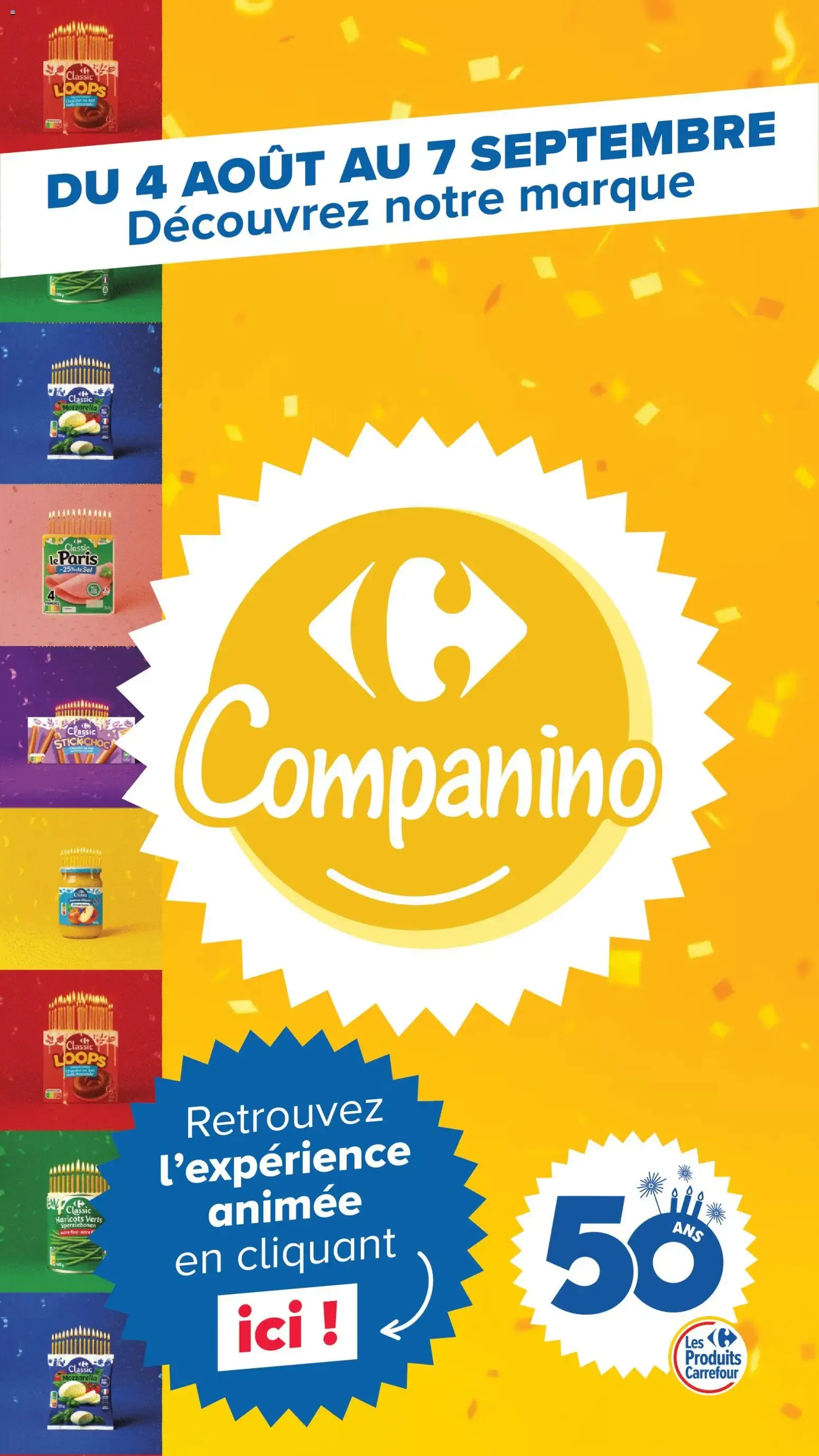 Carrefour Market Découvrez la marque carrefour companino à partir du 04/08/2026 - promo en ligne du 4 août au 7 septembre 2026 - Catalogue page 1