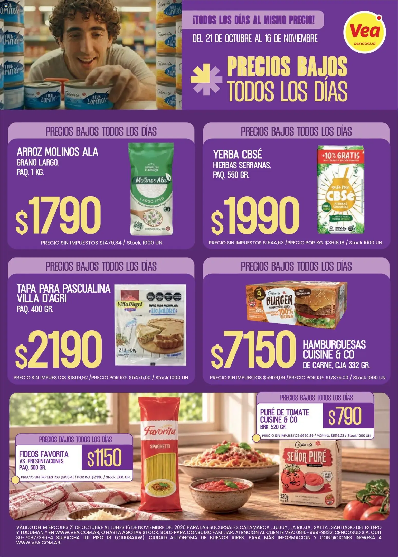 Ofertas de Vea - Folleto Precios Bajos NOA del 21/10/2026 - 16/11/2026 21 de octubre al 16 de noviembre 2026 - Página 1 del catálogo