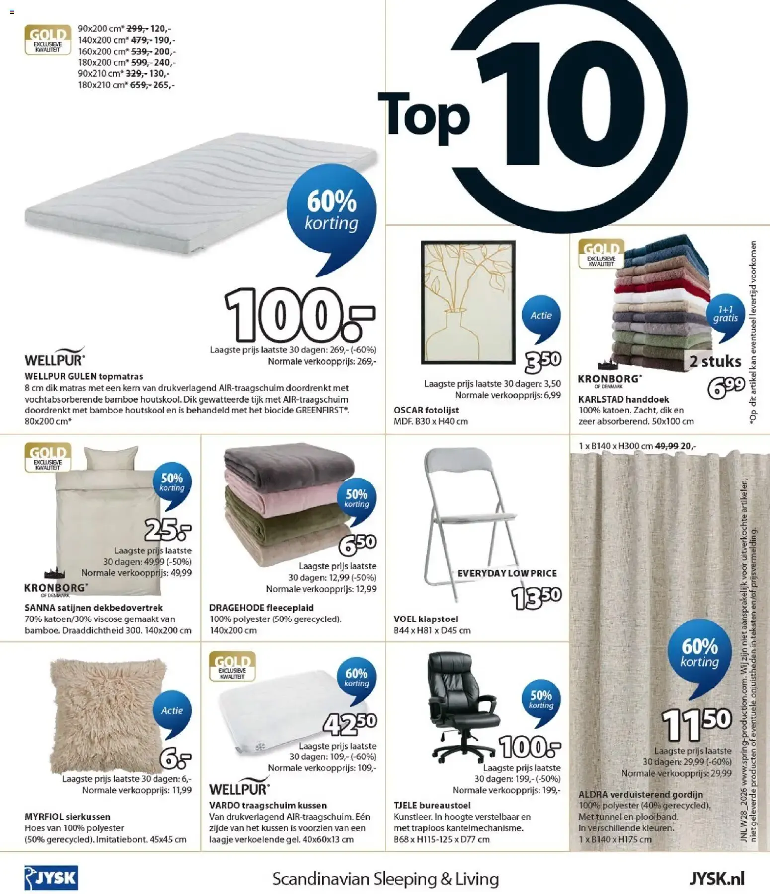 JYSK Sale: Tuindagen tot 60% korting van 6 juli tot 19 juli 2026 - Folder pagina 12