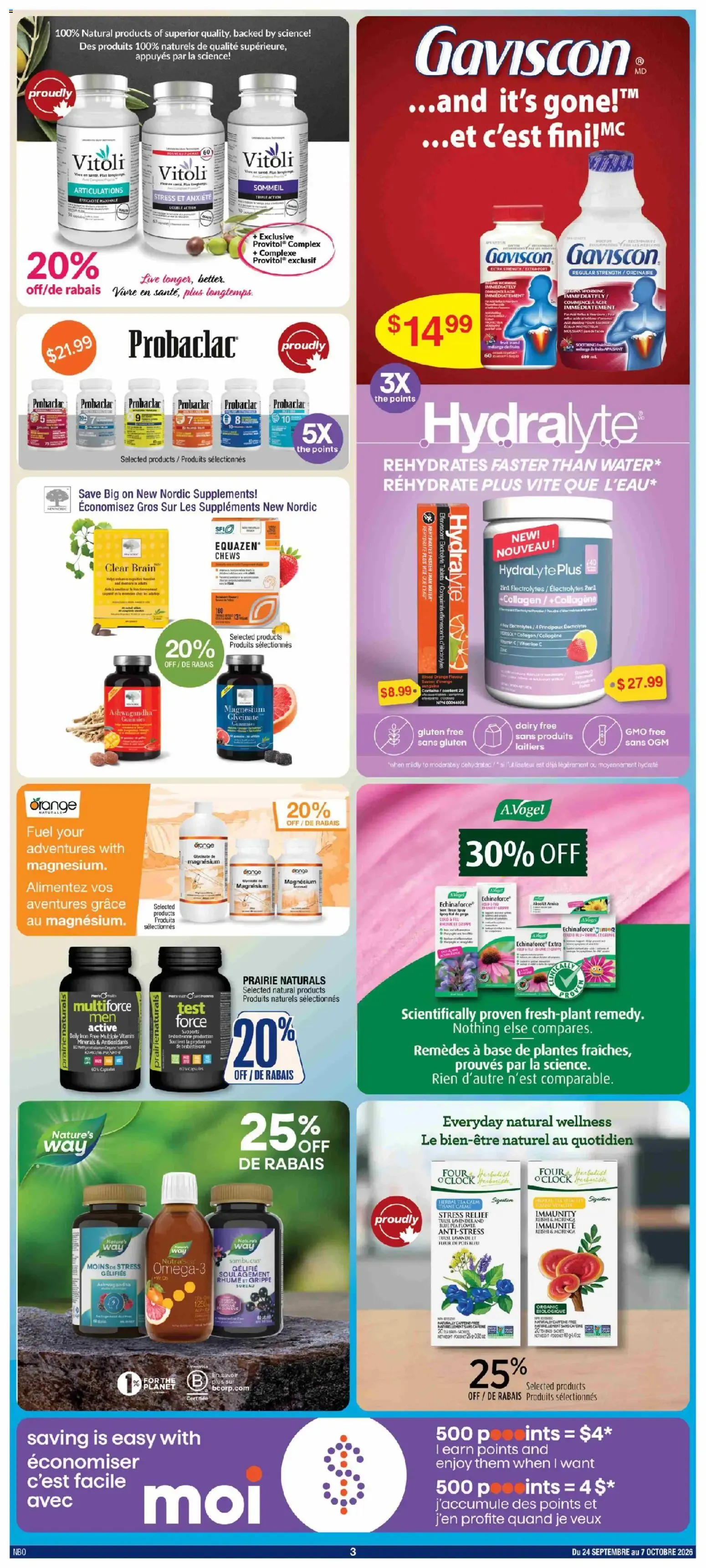 Jean Coutu - Natural products booklet from Sep 24, 2026 > weekly specials & deals from September 24 to October 7 2026 - flyer page 3