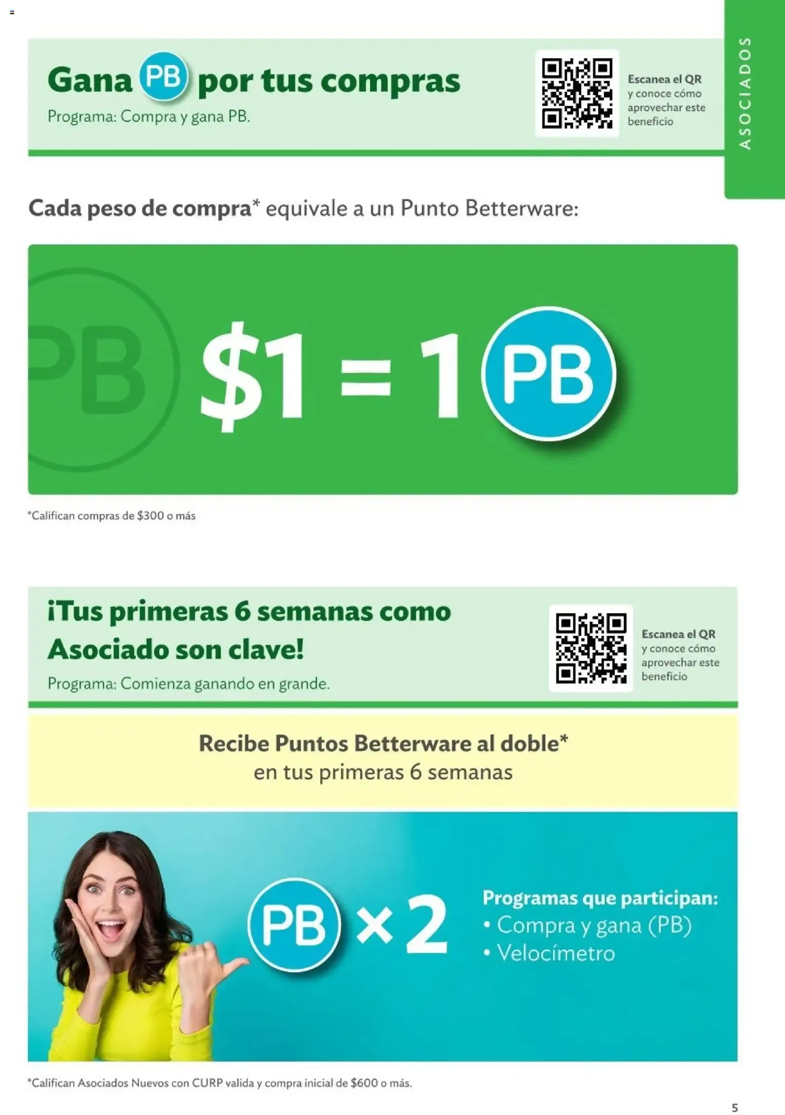 Catálogo de Betterware Programas de Oportunidades para Asociados y Distribuidores 1 de enero al 31 de agosto 2026 - Pagina 5