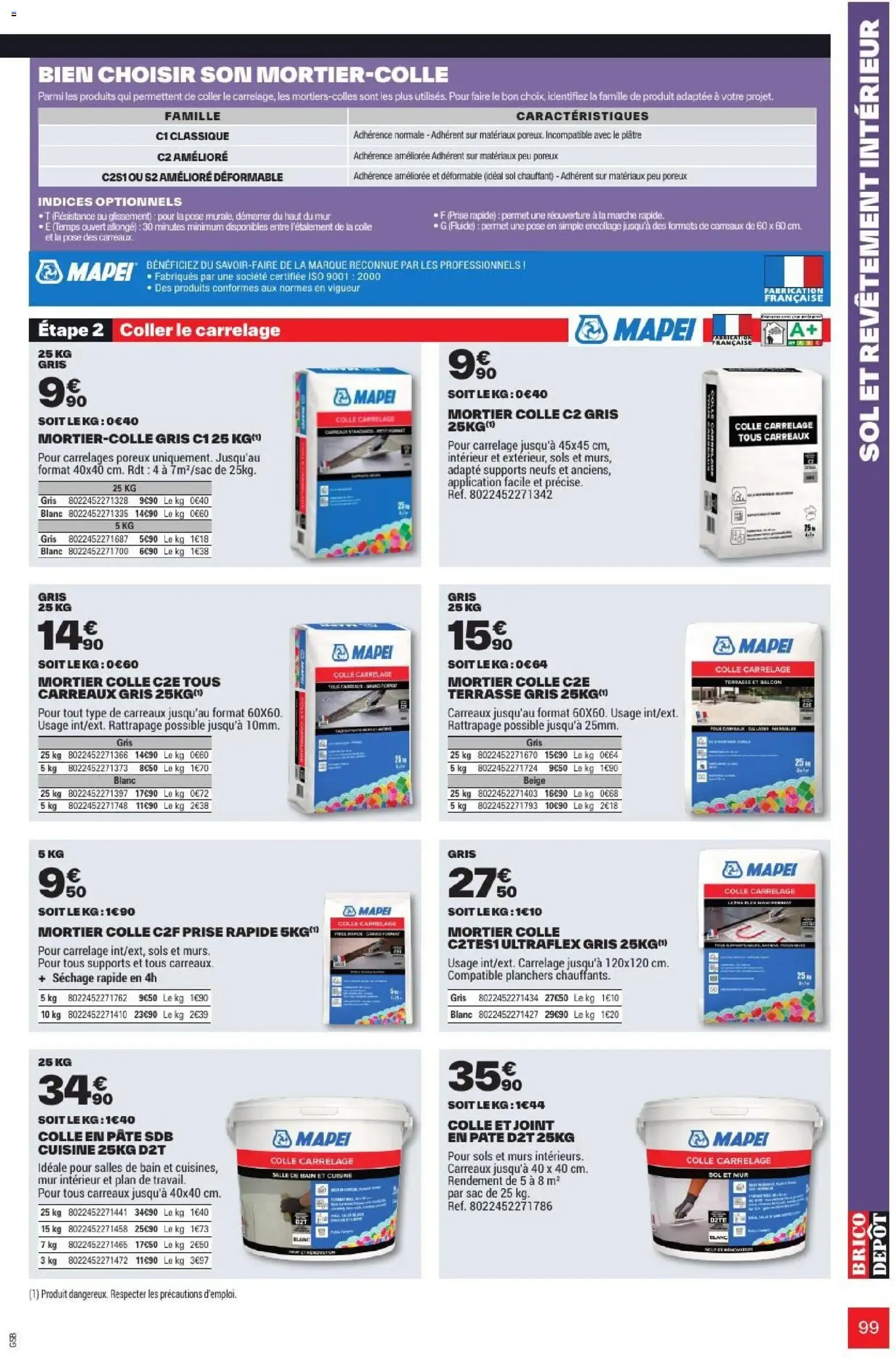 L'OFFICIEL DU BRICOLAGE - Automne du 17 septembre au 1 octobre 2026 - Catalogue page 99