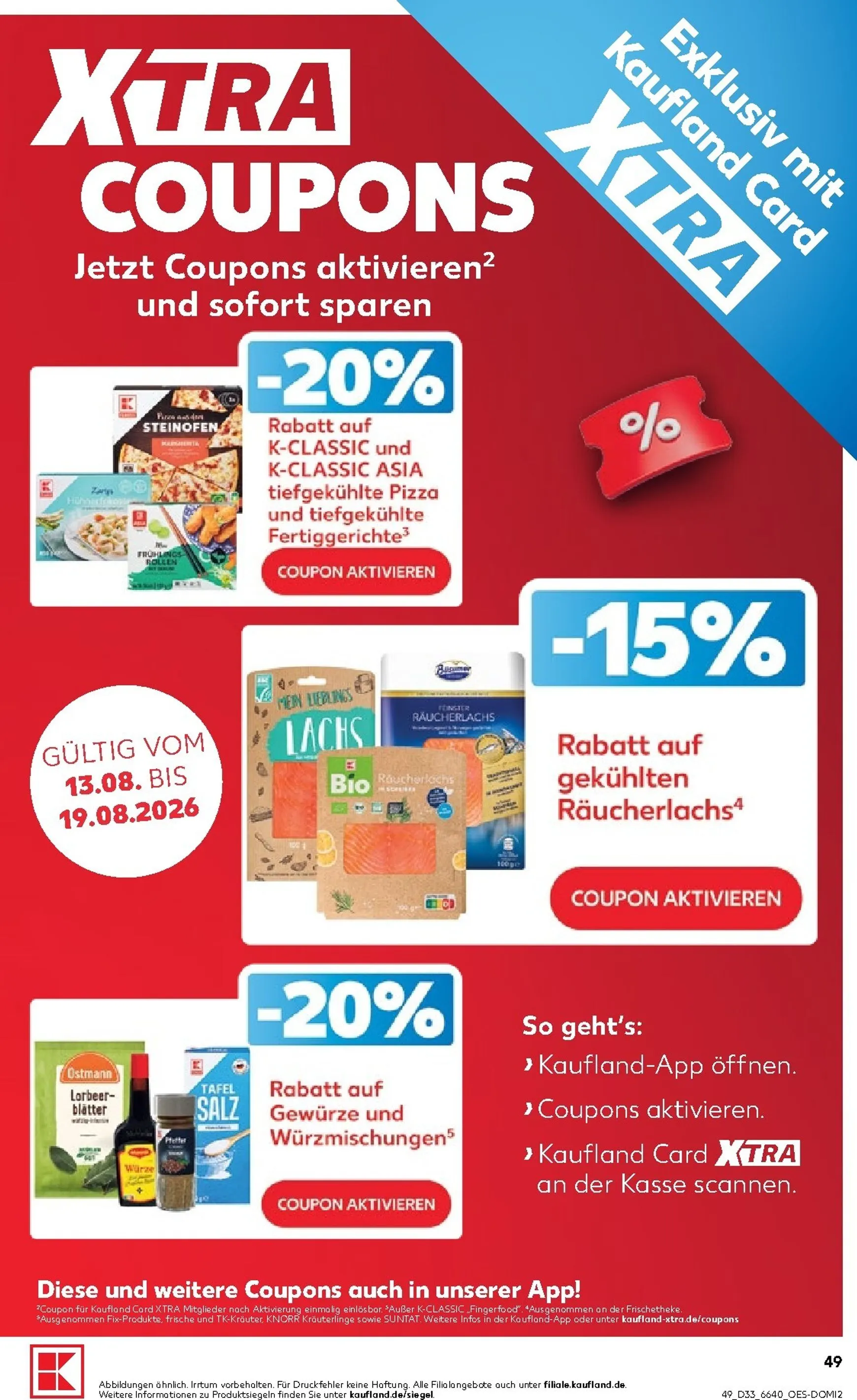 Neuer Kaufland Prospekt – von Donnerstag 13.08.2026 bis Mittwoch 19.08.2026 von 13. August bis 19. August 2026 - Prospekt seite 49