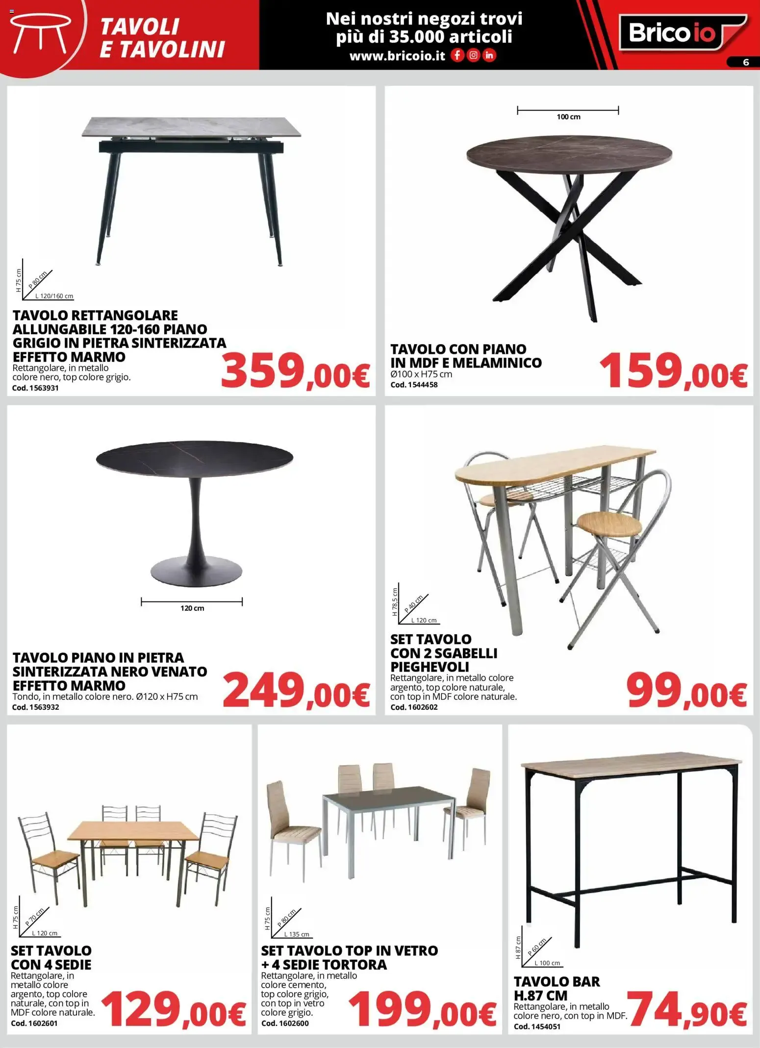 Nuovo Brico io volantino Arredo dal 01/10/2026 > offerte anteprima 🛍️ da 1 ottobre a 31 ottobre di 2026 - Pagina del volantino 6