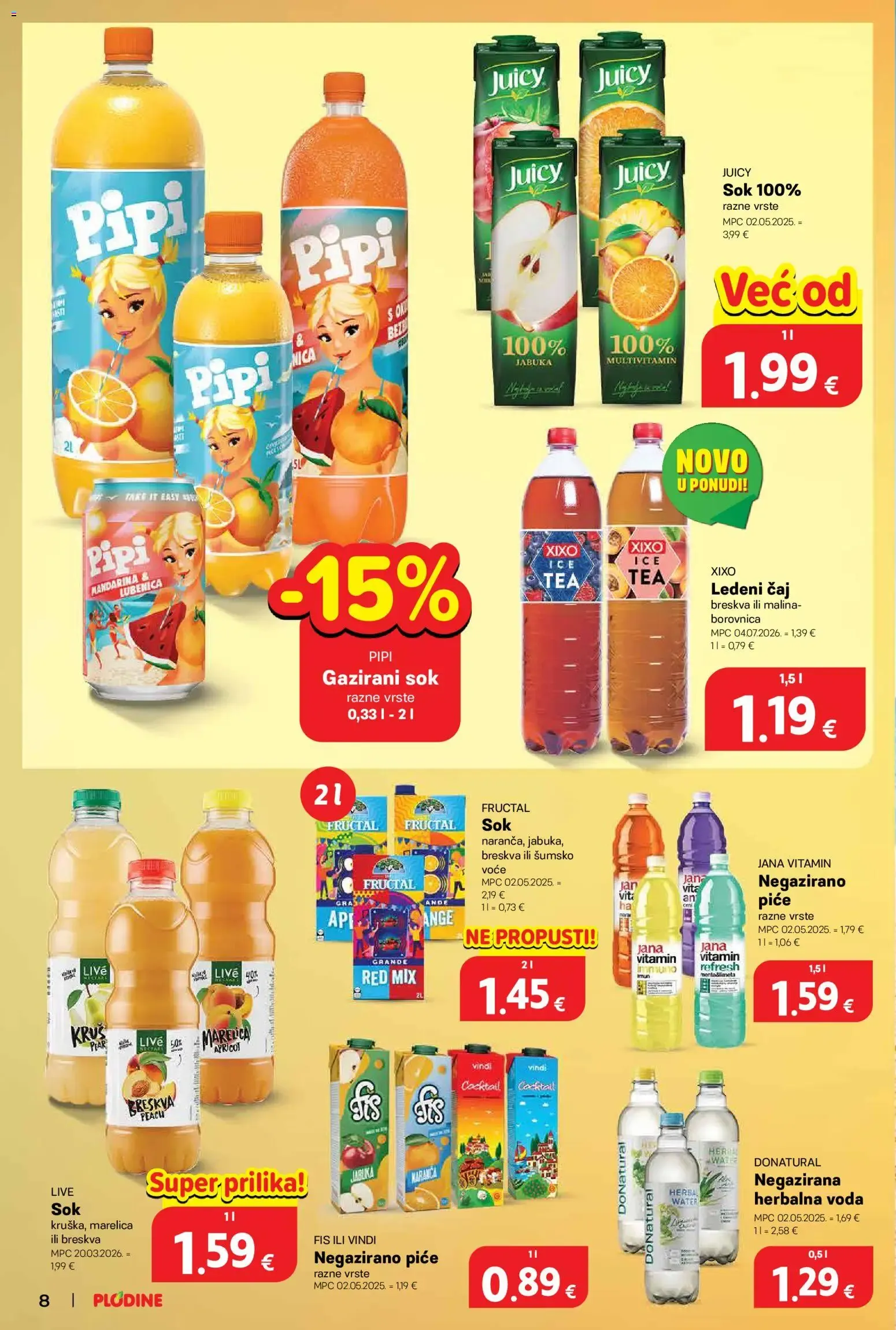 Katalog Plodine Katalog novi od 22.07.2026 na listanje > letak digitalni od 22. srpnja do 28. srpnja 2026. - Pregled Stranica 8