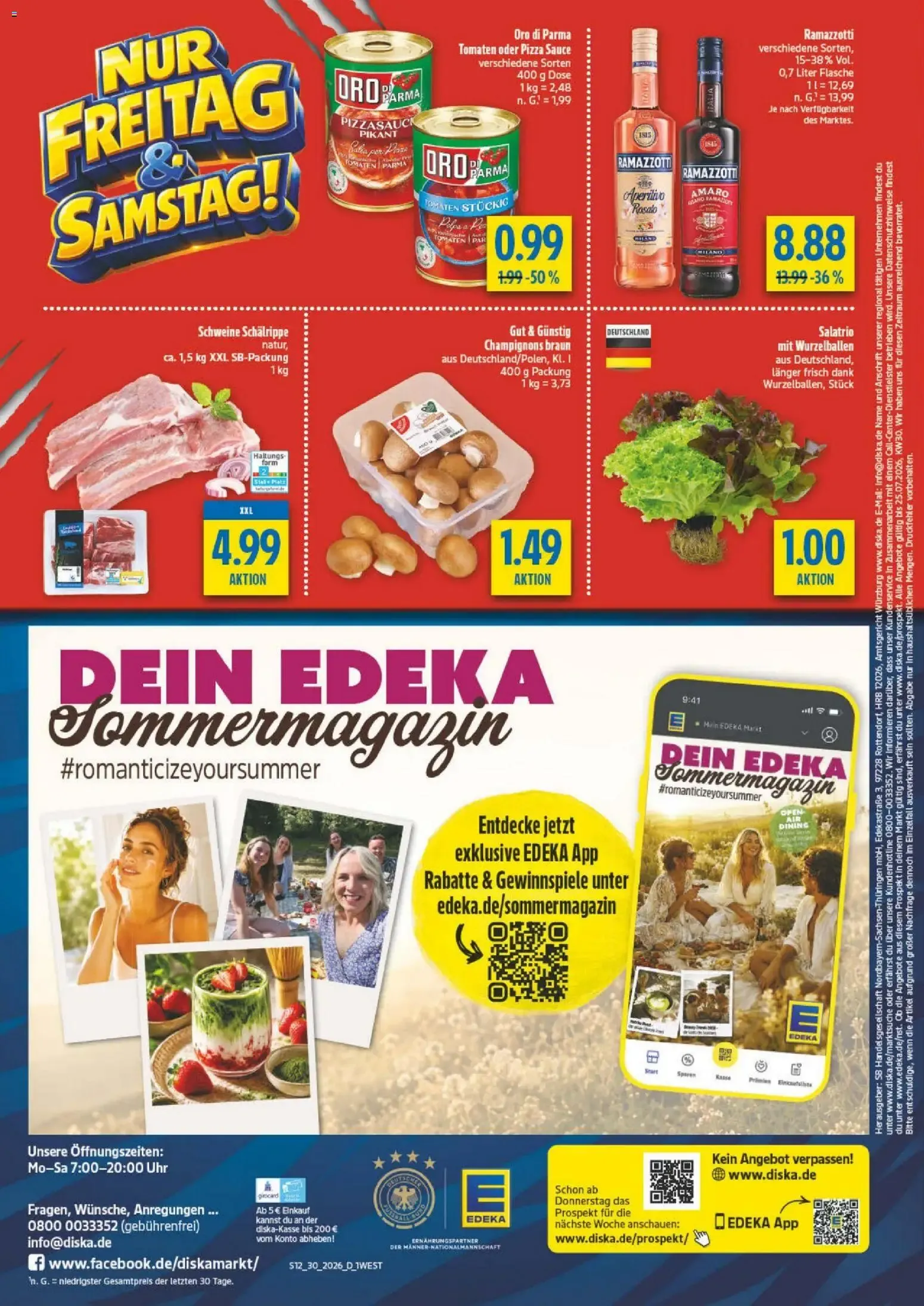 Diska - Diska Angebote Bayern KW30 (ab 20.07.2026) zum Blättern von 20. Juli bis 25. Juli 2026 - Prospekt seite 12
