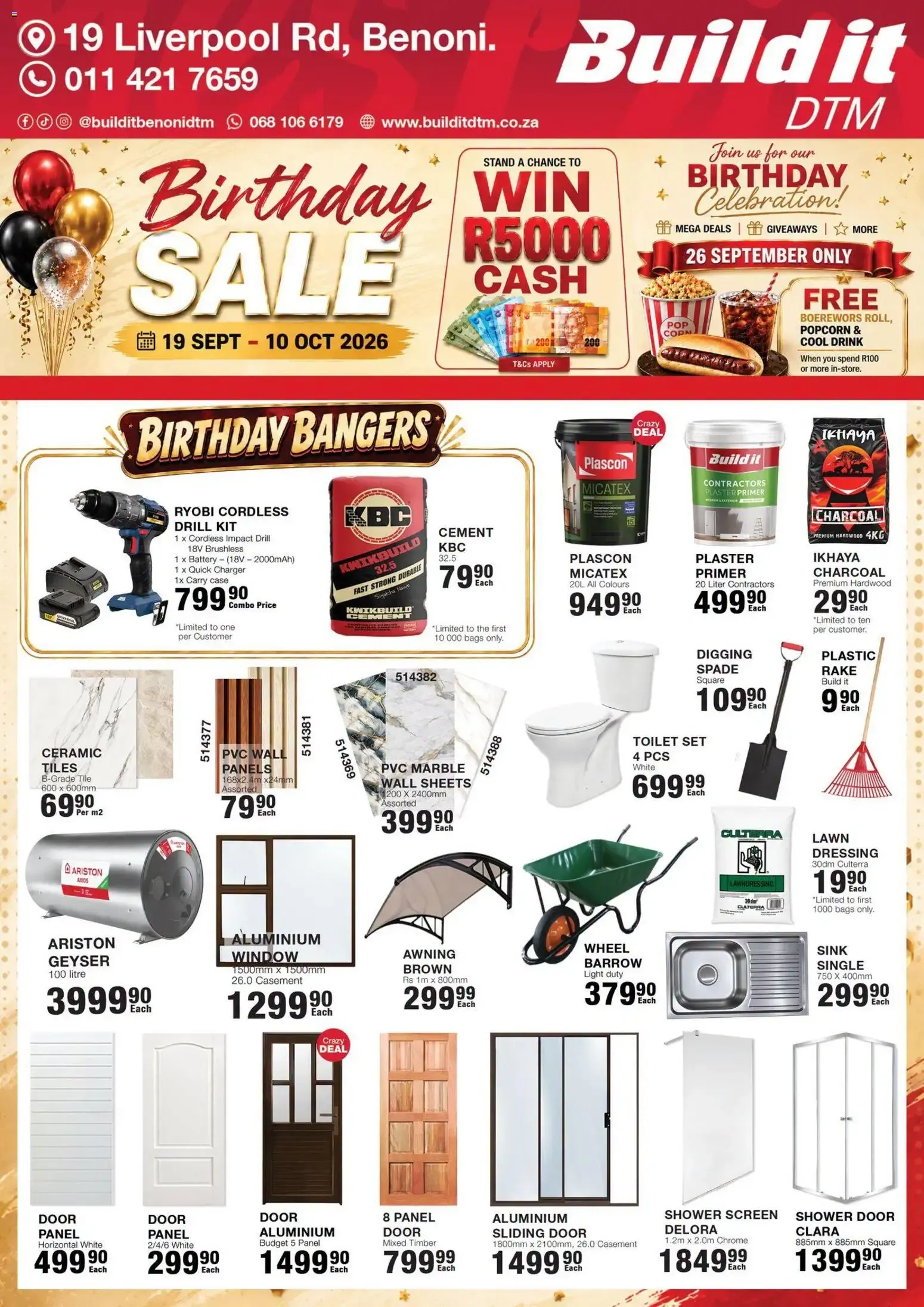 Build It DTM - Birthday SALE from 19 September to 10 October 2026 - Catalogue Page 1