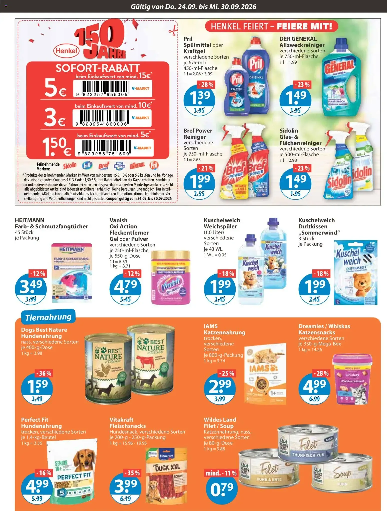 V-Markt Angebote vom 24.09.2026 – Angebote online von 24. September bis 30. September 2026 - Prospekt seite 15