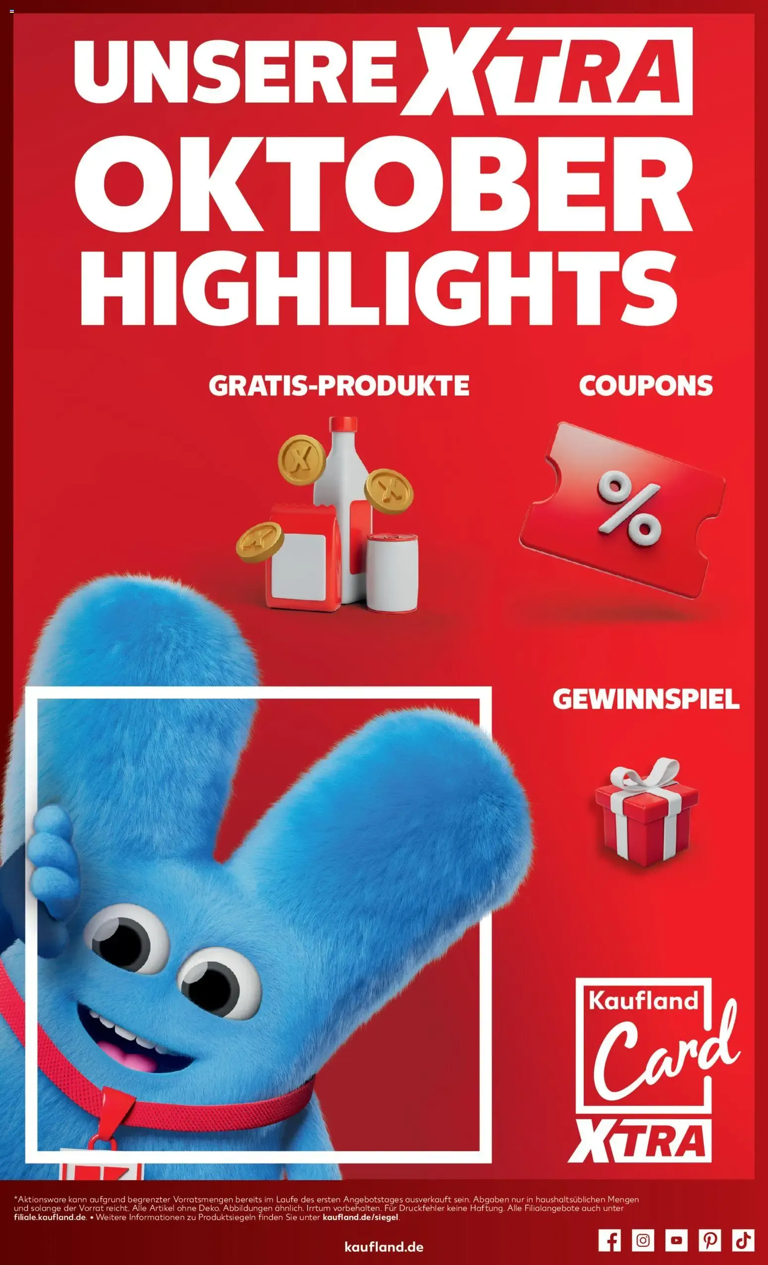 Kaufland XTRA Oktober Highlights van 12 oktober tot 31 oktober 2026 - Folder pagina 1