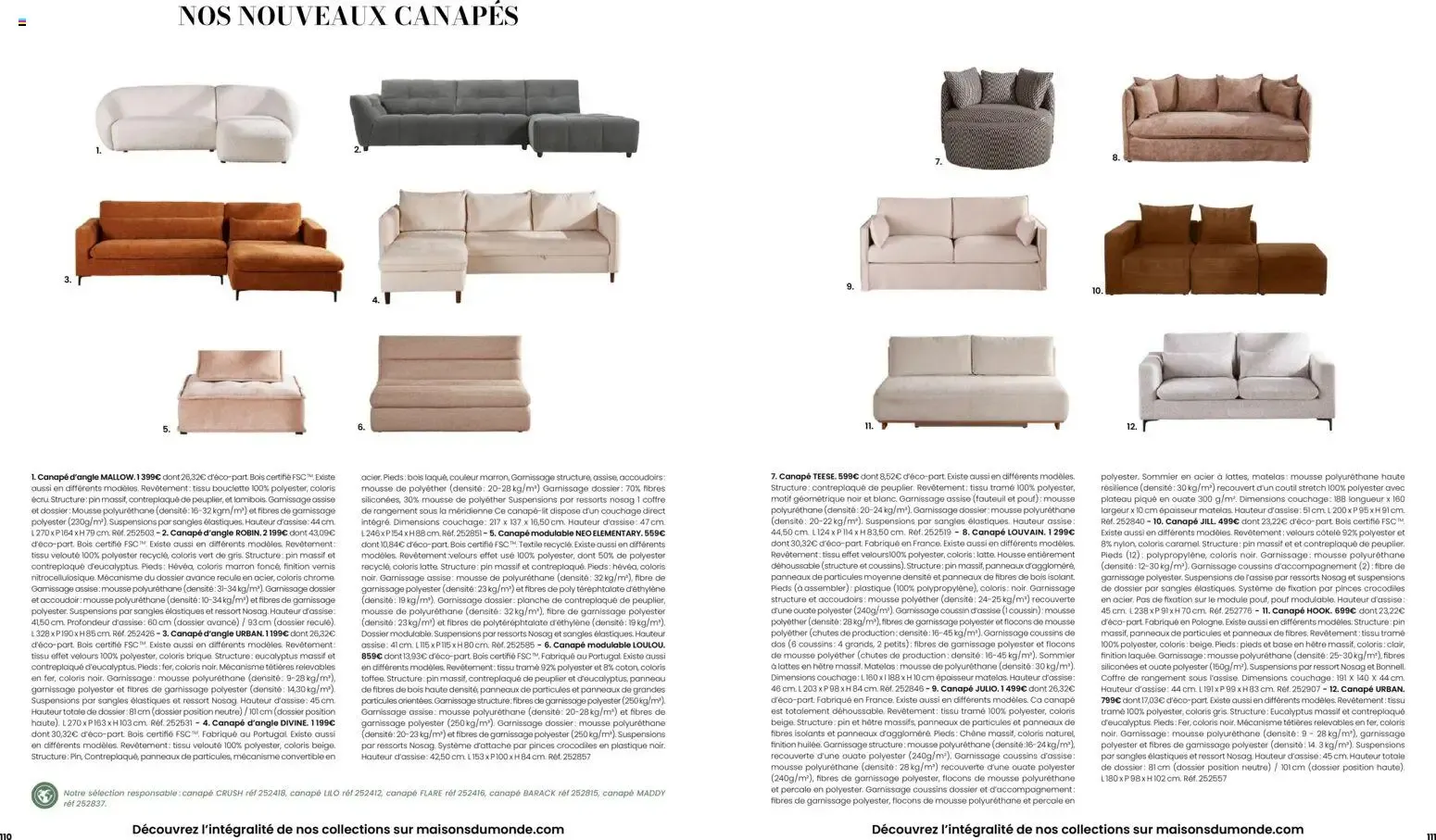 Maisons du Monde - Itinéraire Estival Collection Printemps - Été 2026 du 16 février au 1 septembre 2026 - Catalogue page 56