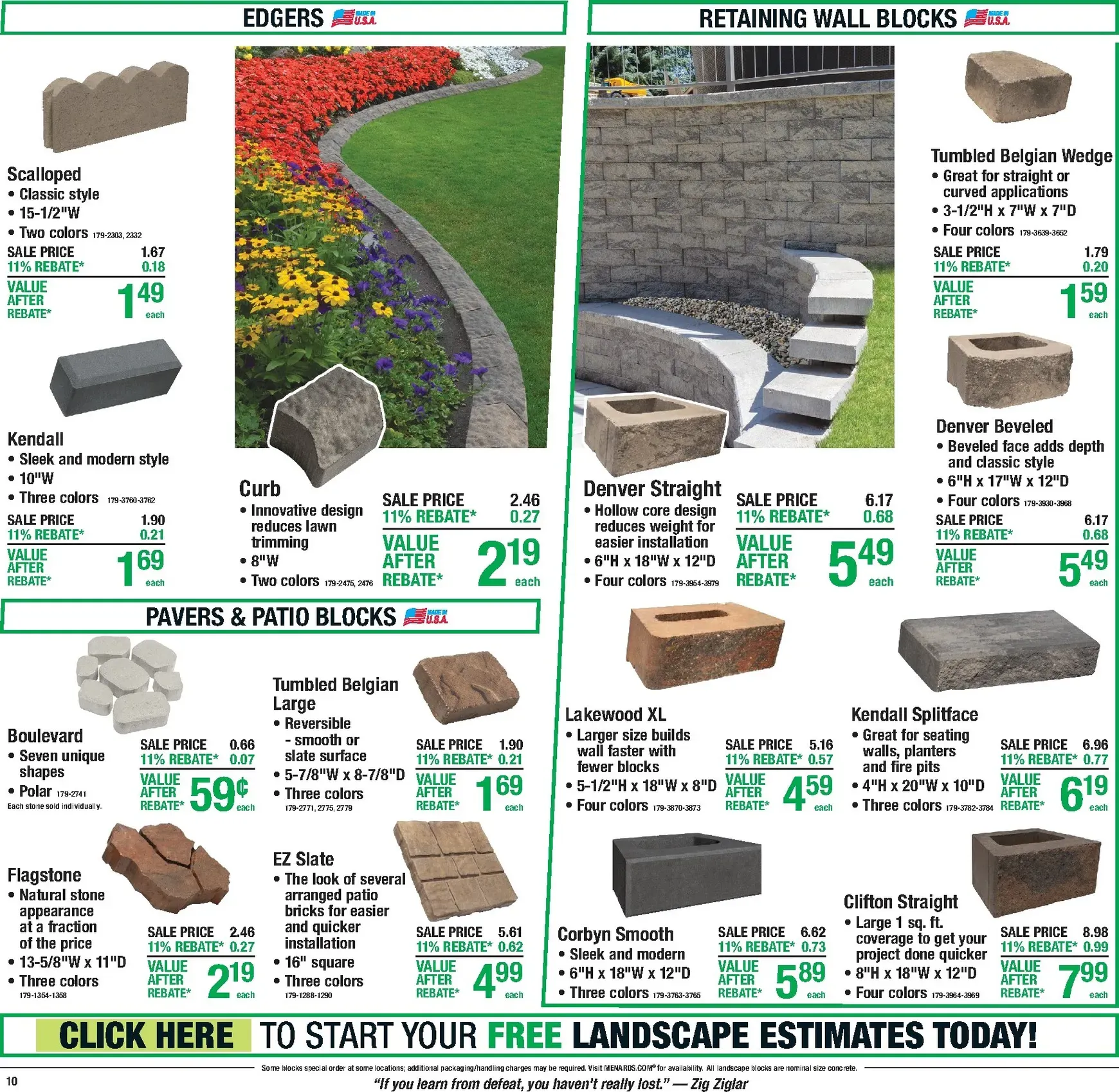 Weekly promotion Menards: 11% Rebate on Everything! spanning from July 23 to August 2 2026 - Page 14 for Catalogue 365