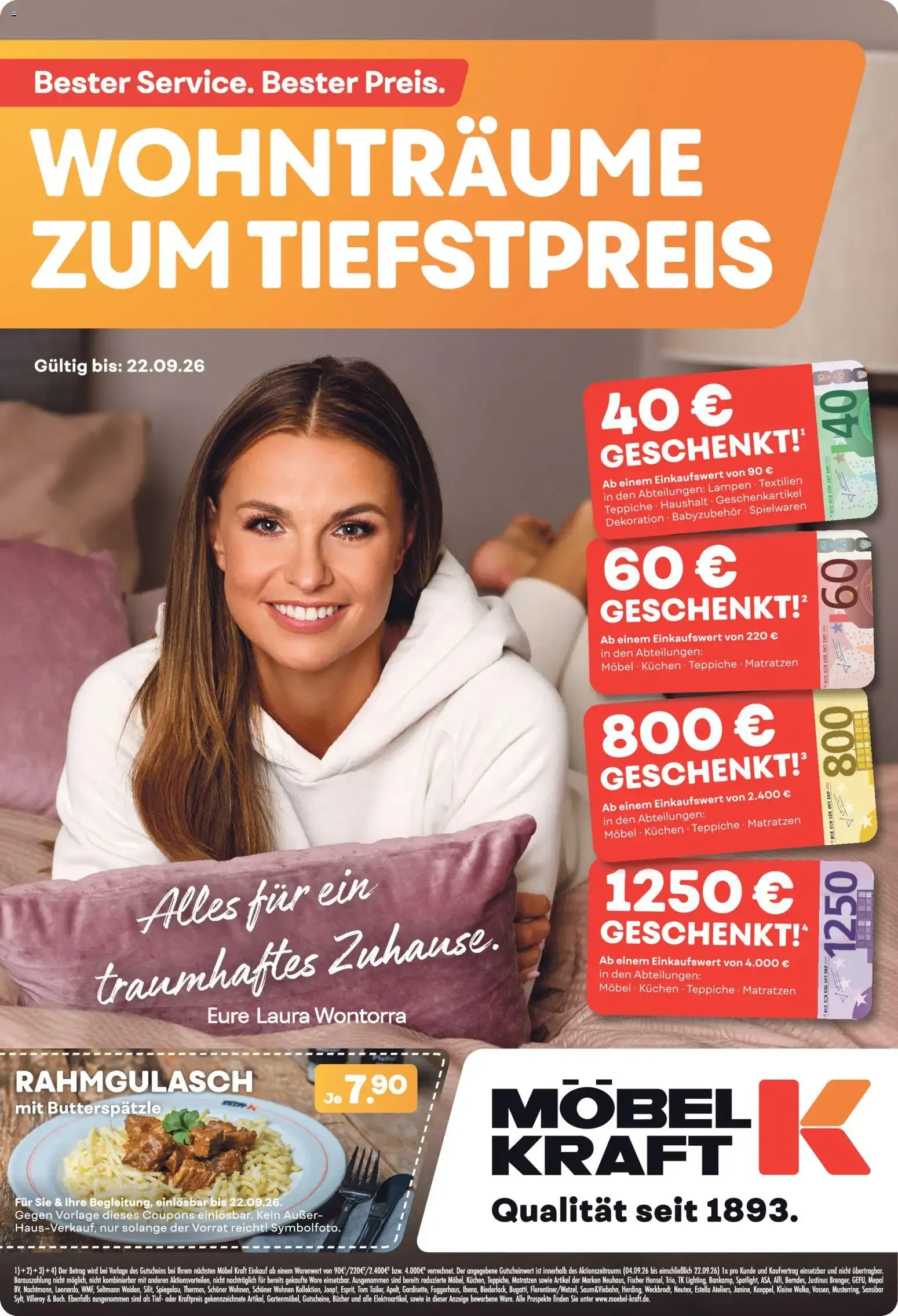 Möbel Kraft: Wohn(t)räume zum Tiefstpreis