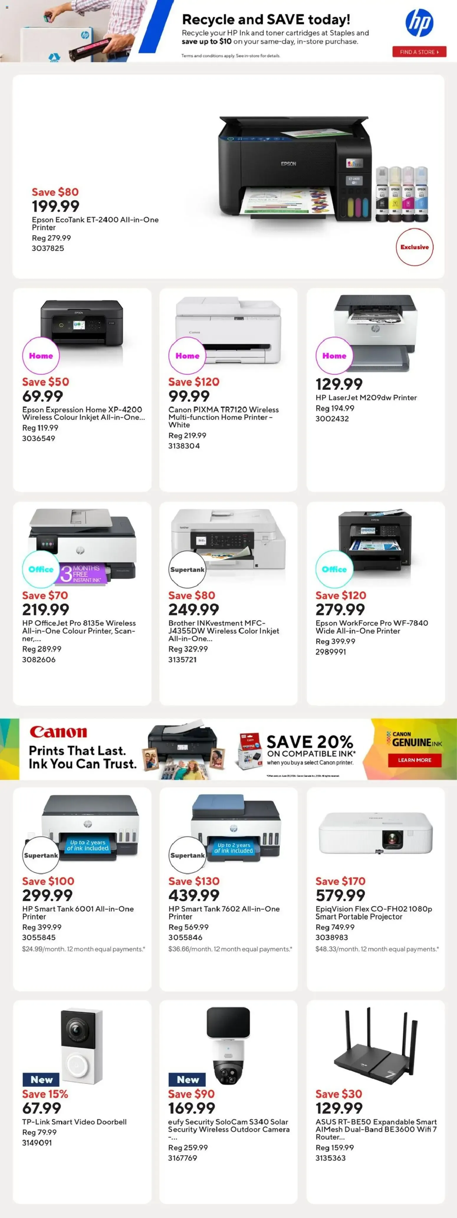 Staples easy 3 days to save. from June 26 to June 28 2026 - flyer page 10
