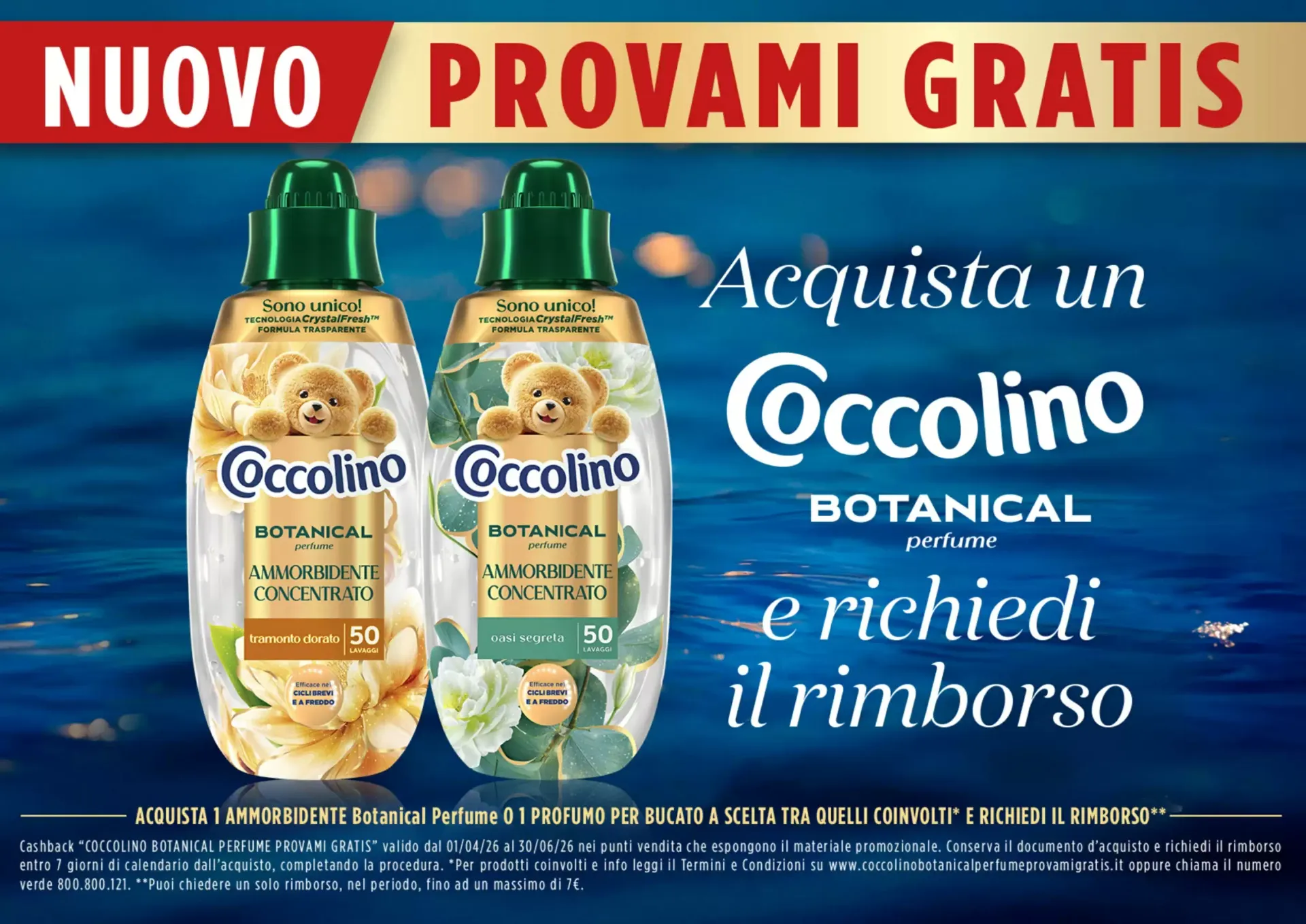 Cashback Coccolino Botanical Perfume Provami Gratis da 1 aprile a 30 giugno di 2026 - Pagina del volantino 1