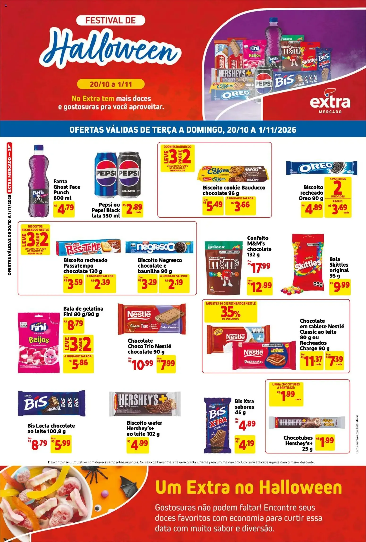 Encarte de Folheto Extra ofertas Halloween de 20/10/2026 | Promoção 20 de outubro até 1 de novembro 2026 - Pagina 1