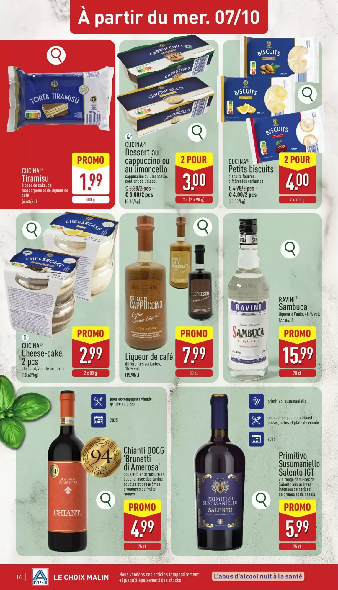 ALDI Dépliant du lun. 05/10 au sam. 10/10 inclus van 5 oktober tot 10 oktober 2026 - folder pagina 14