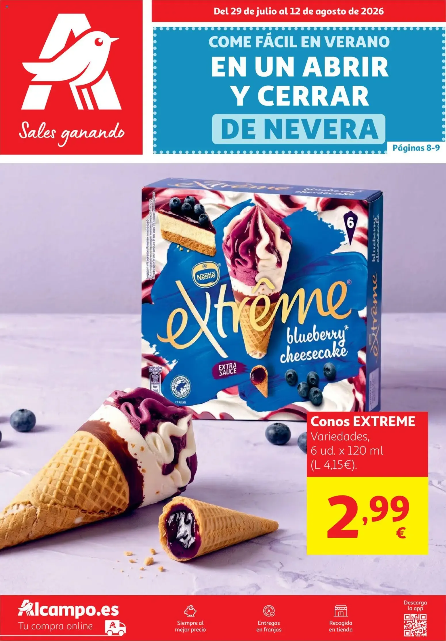 Catálogo de Come fácil en verano en un abrir y cerrar de nevera 29 de julio al 12 de agosto 2026 - Página 1