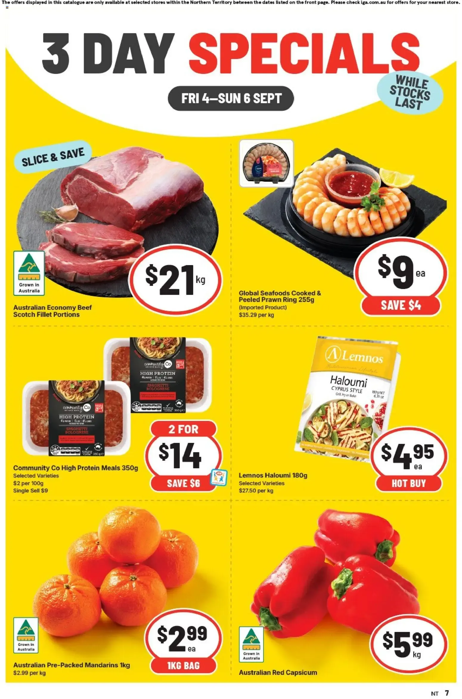 3 DAY SPECIALS - Catalogue valid from 4 September to 6 September 2026 - page 1
