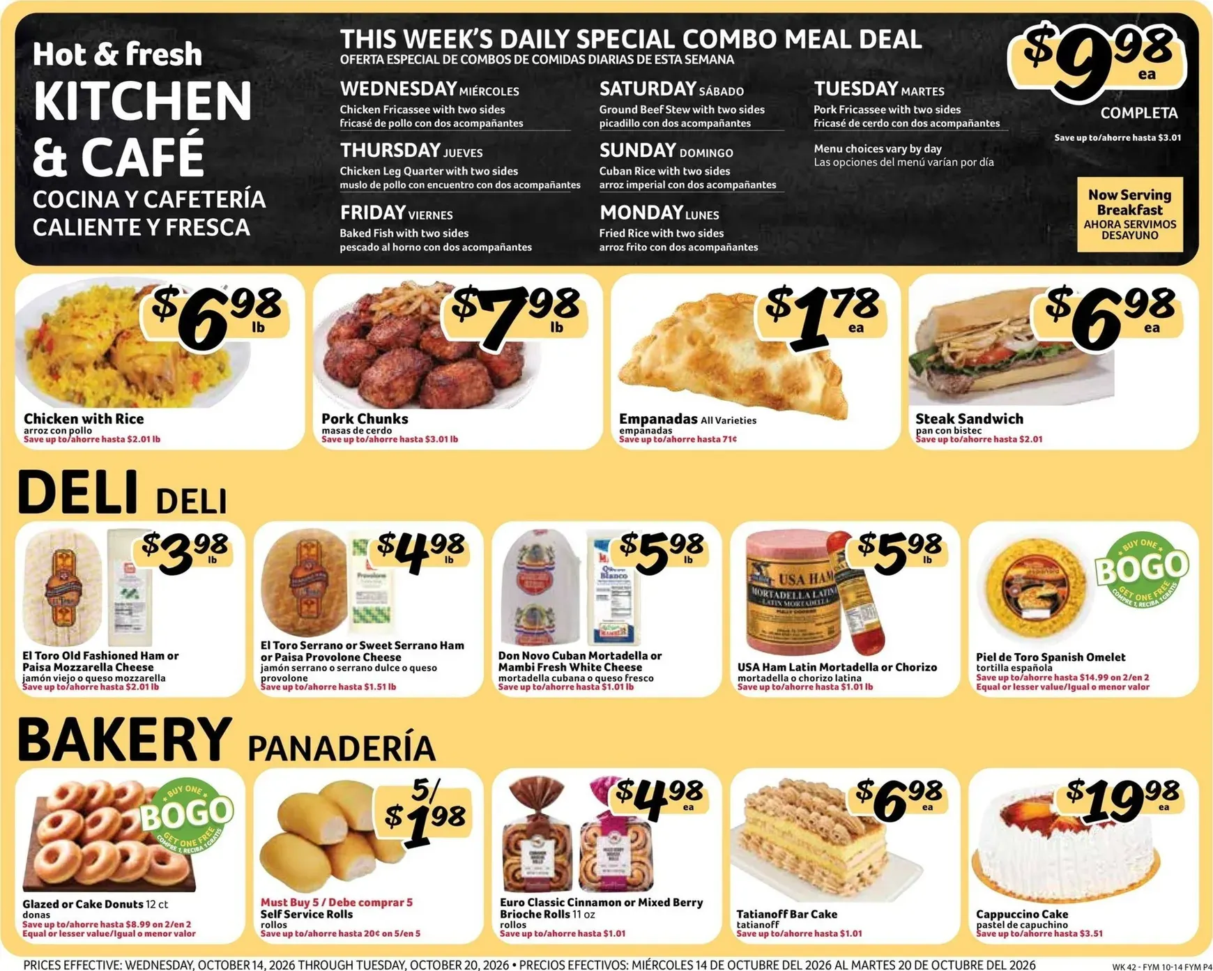 Weekly ad Current Fresco y Más leaflet valid from Wednesday 10/14/2026 to Tuesday 10/20/2026 from October 14 to October 20 2026 - Page 4