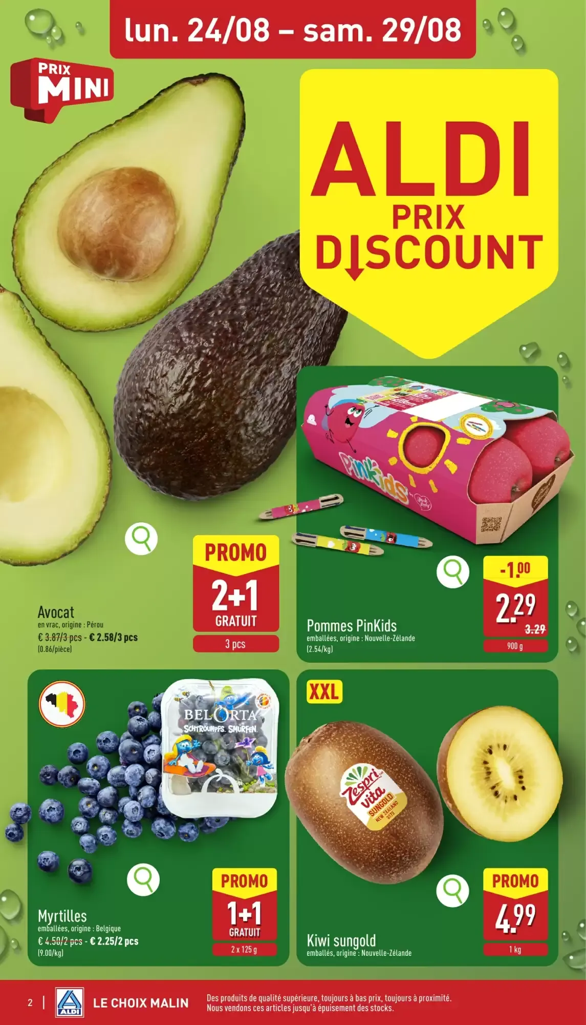 ALDI Dépliant du 24/08 au 29/08 van 24 augustus tot 29 augustus 2026 - folder pagina 2