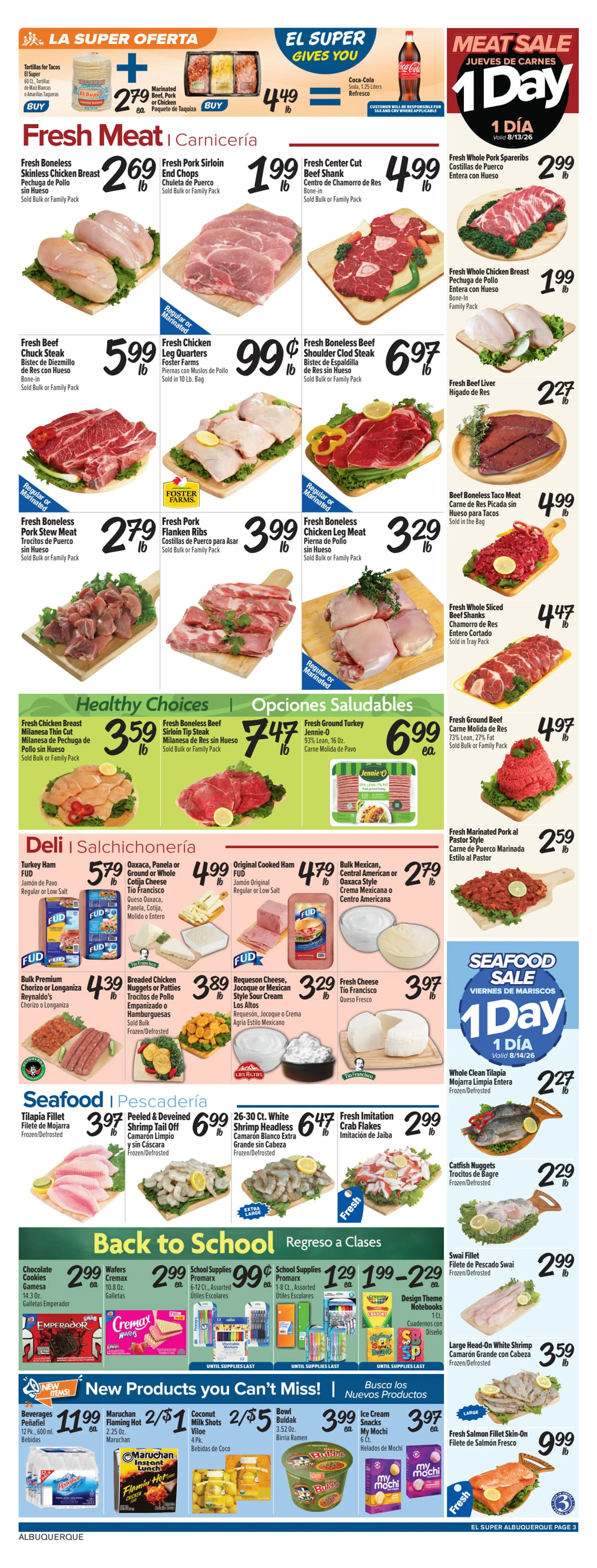 Weekly ad Current El Super leaflet valid from Wednesday 08/12/2026 to Tuesday 08/18/2026 from August 12 to August 18 2026 - Page 3