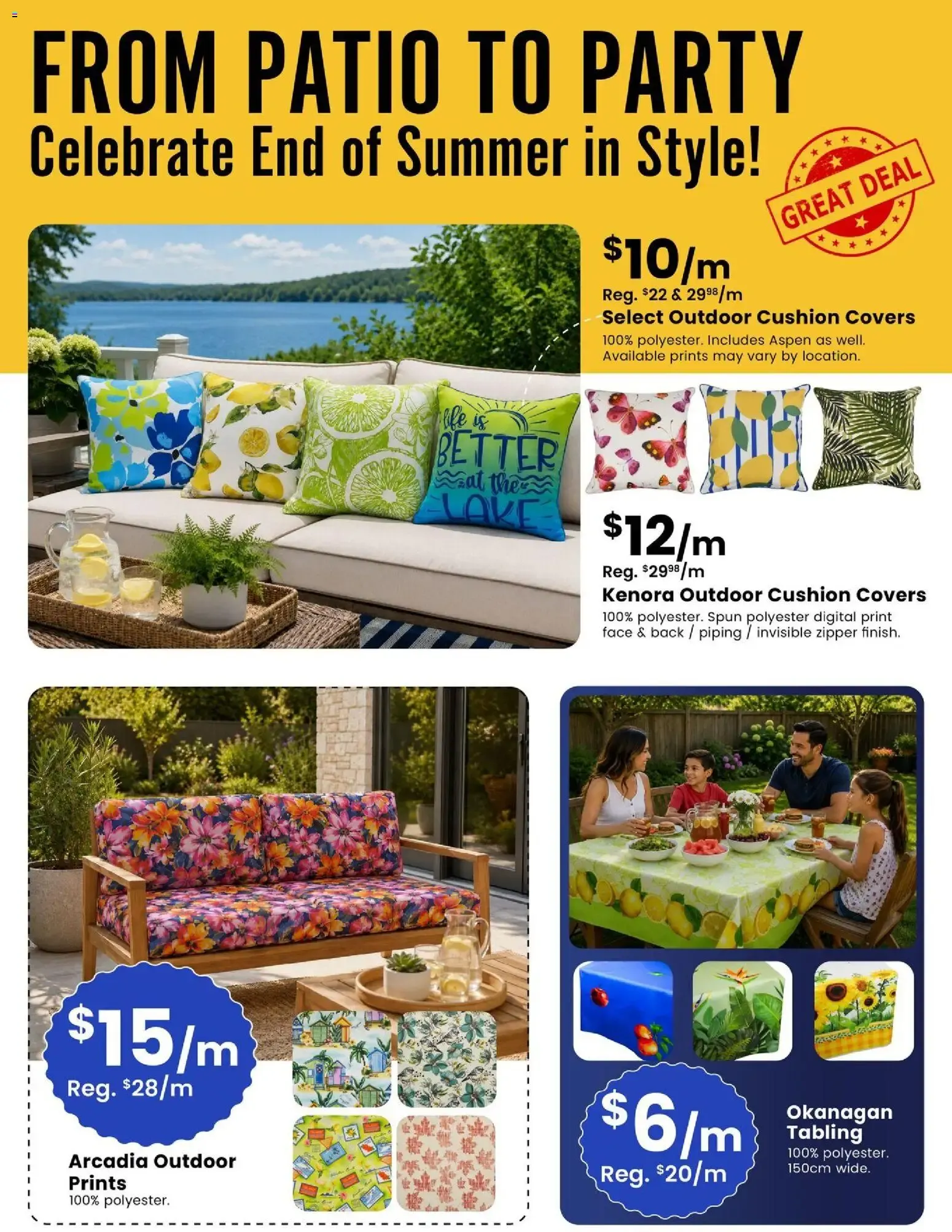 FABRICLAND CLEAN SWEEP Sale from August 1 to August 31 2026 - flyer page 12