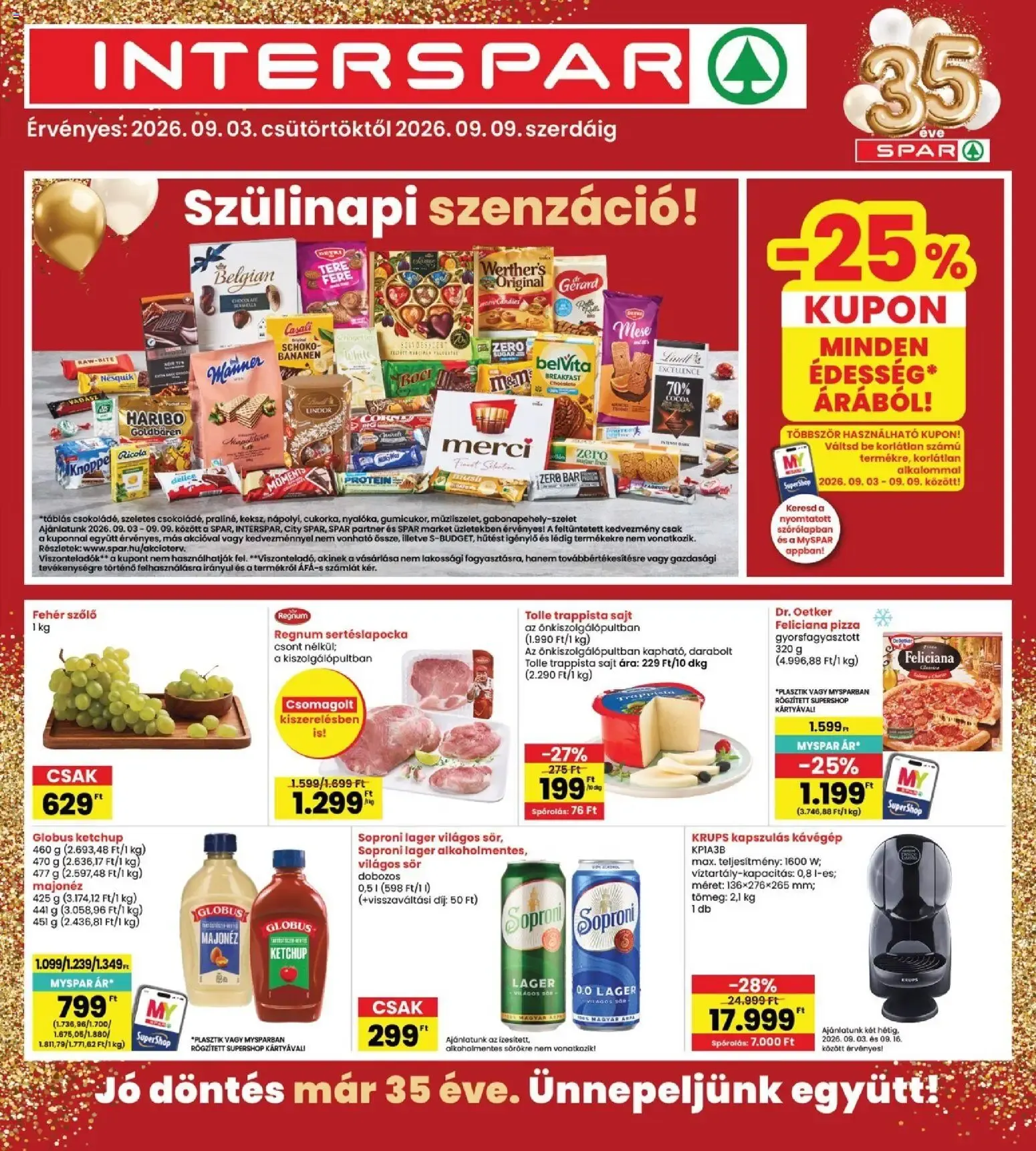 Katalógus Interspar Szülinapi szenzáció! szeptember 3.-tól szeptember 9.-ig 2026. - Oldal 1