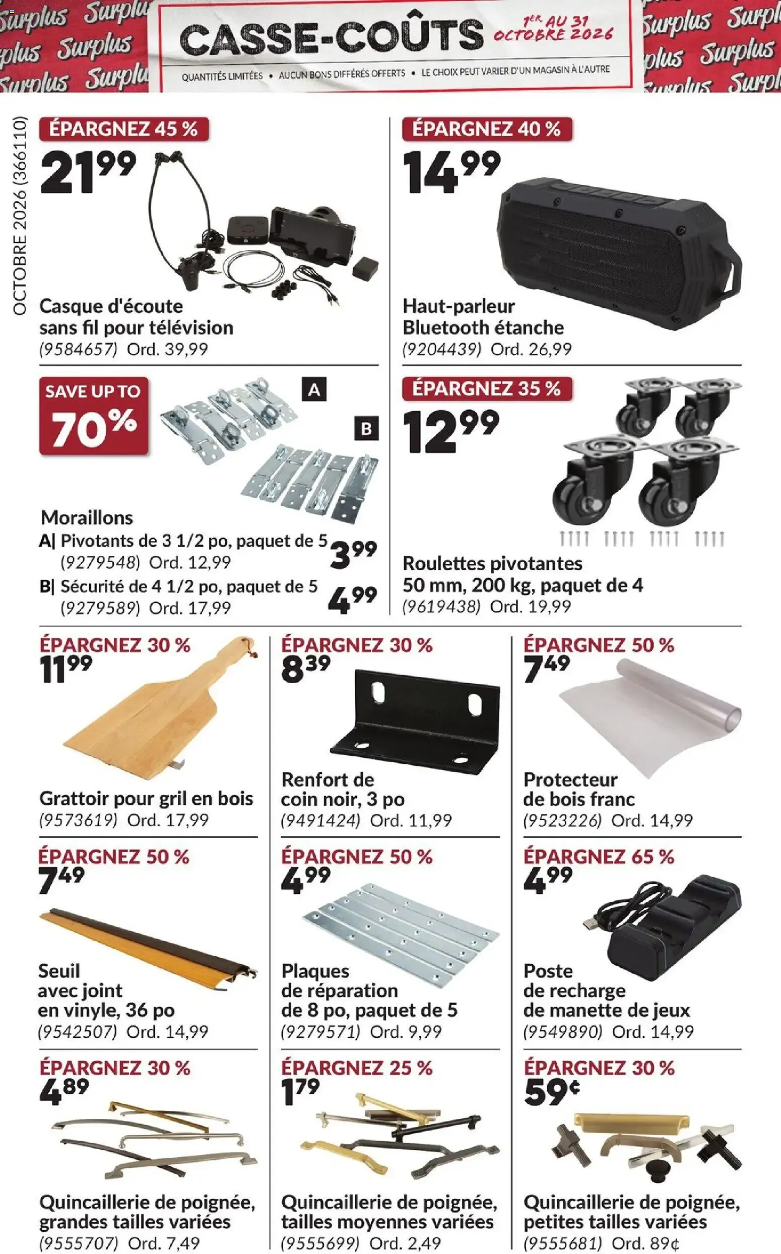 Princess Auto circulaire - Casse-Coûts from Oct 1, 2026 > weekly specials & deals from October 1 to October 31 2026 - flyer page 17