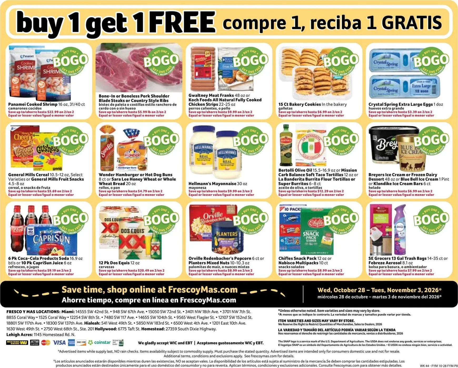 Weekly ad Fresco Supermarkets - Happy Halloween from October 28 to November 3 2026 - Page 8